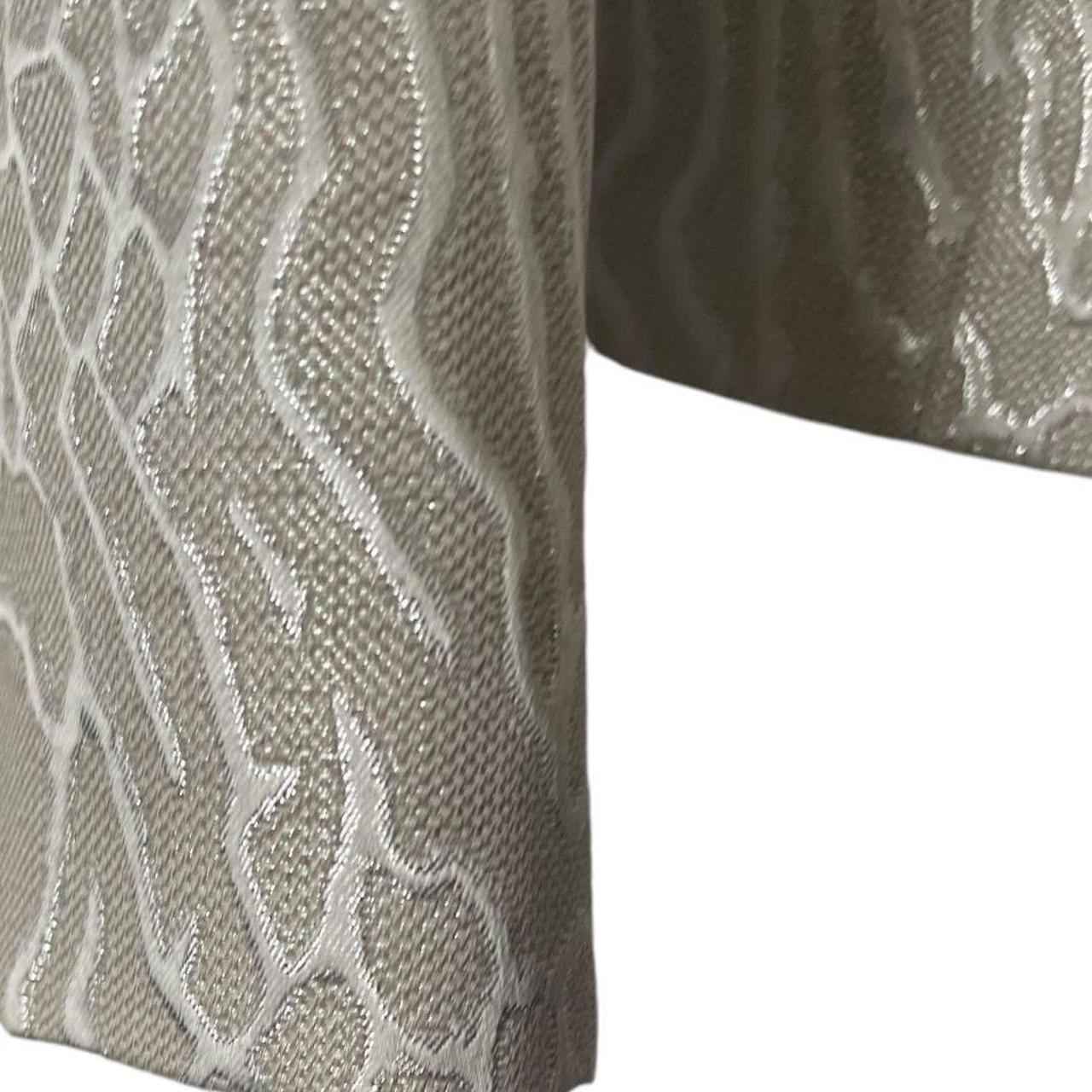 Albert Nipon Women's Tailored jacket - Silver/Whi… - image 4