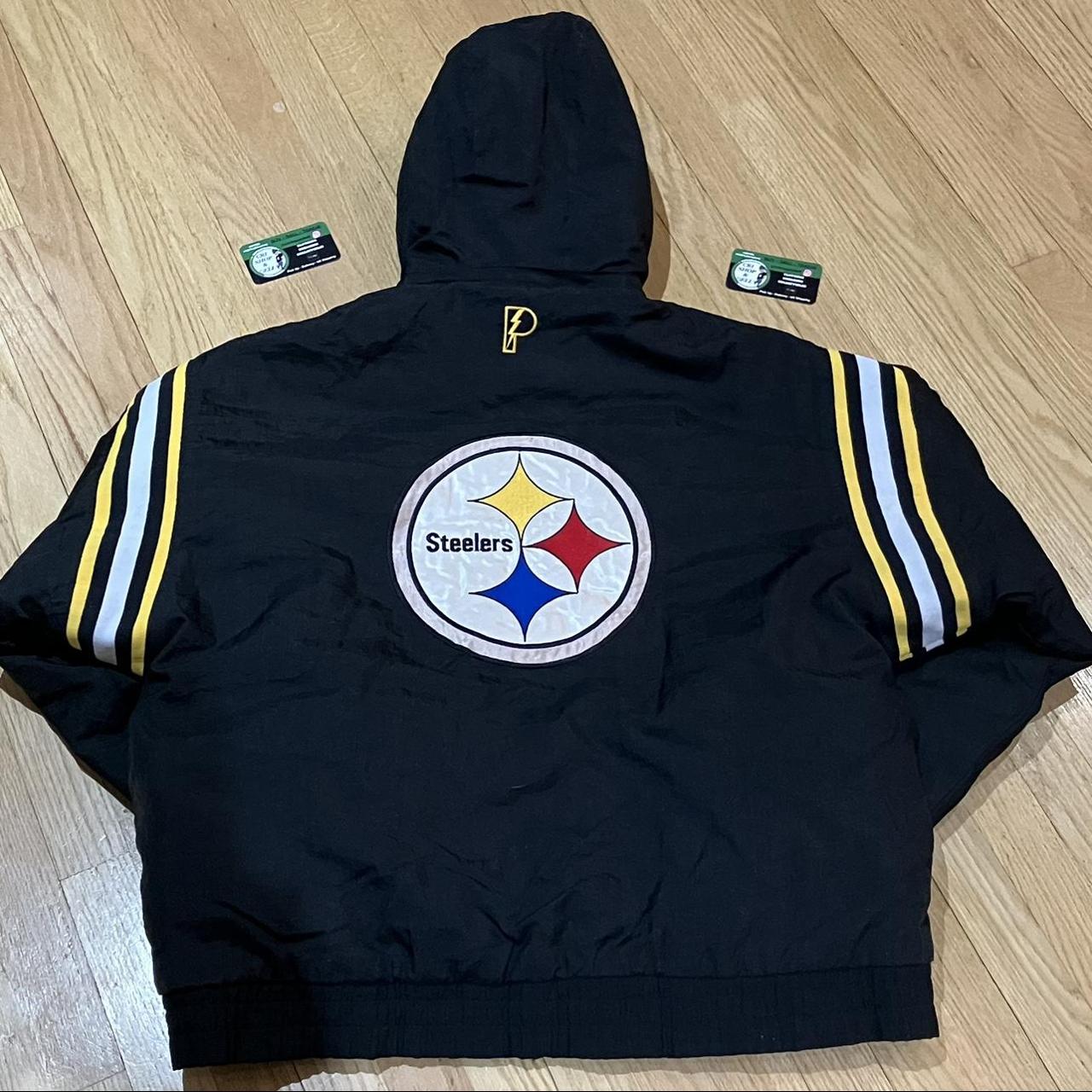 Vintage Pittsburgh Steelers Pro Player Jacket - Depop