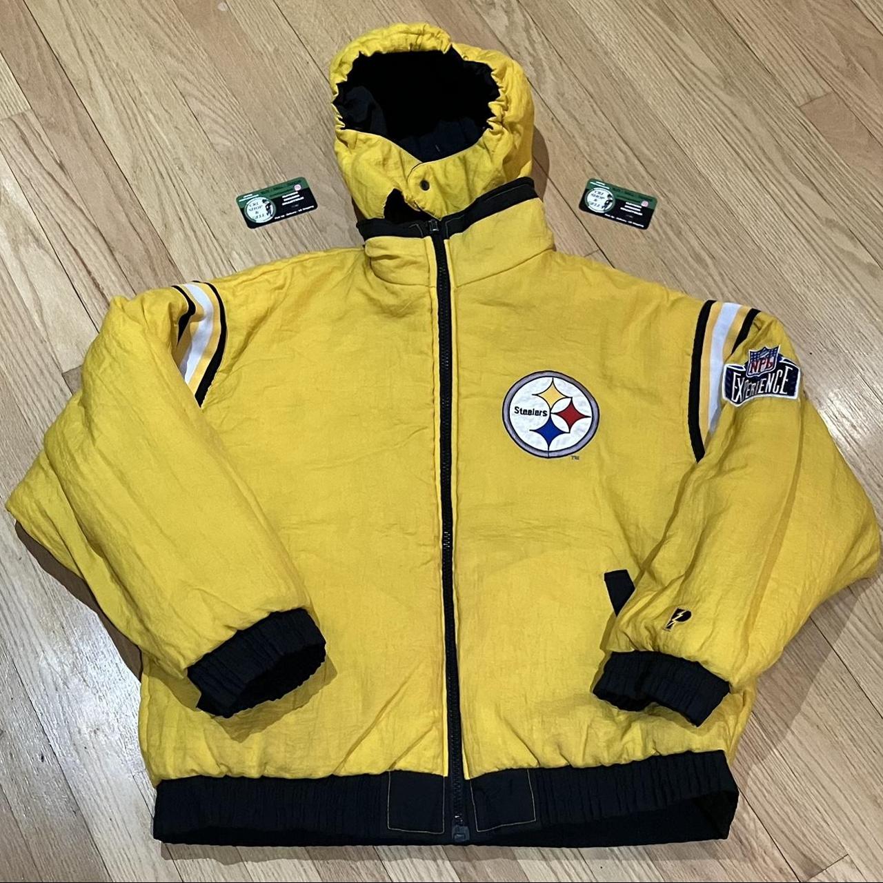 Vintage Pittsburgh Steelers Pro Player Jacket - Depop