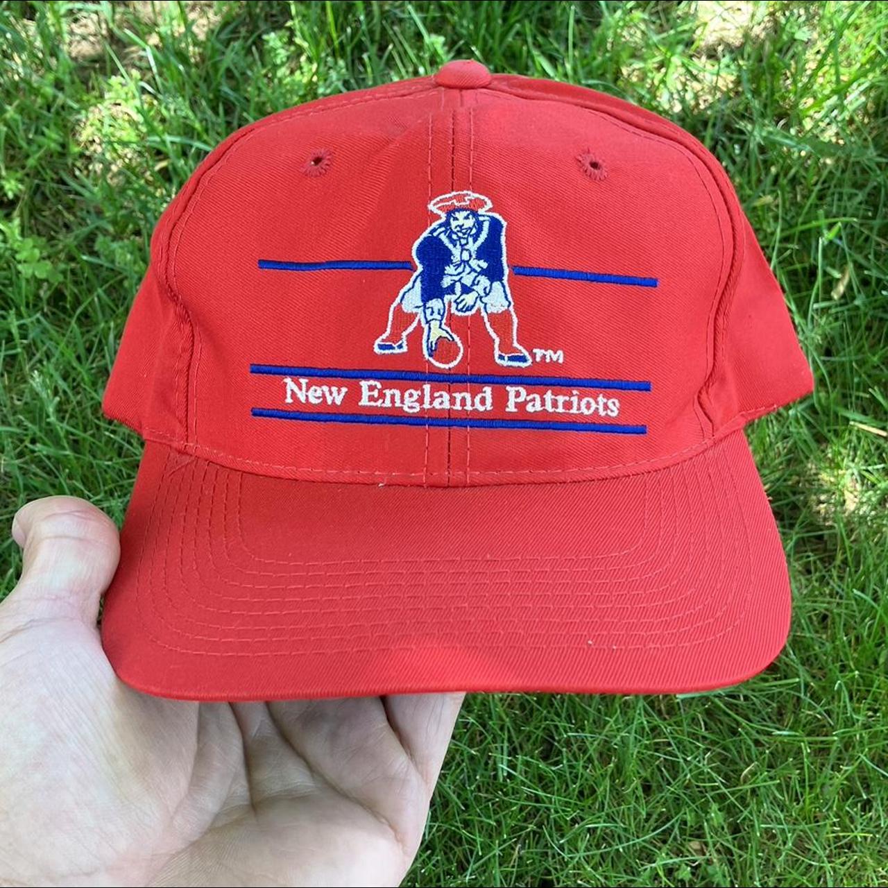 New England Patriots Hat Strapback Cap Vintage 90s - Depop