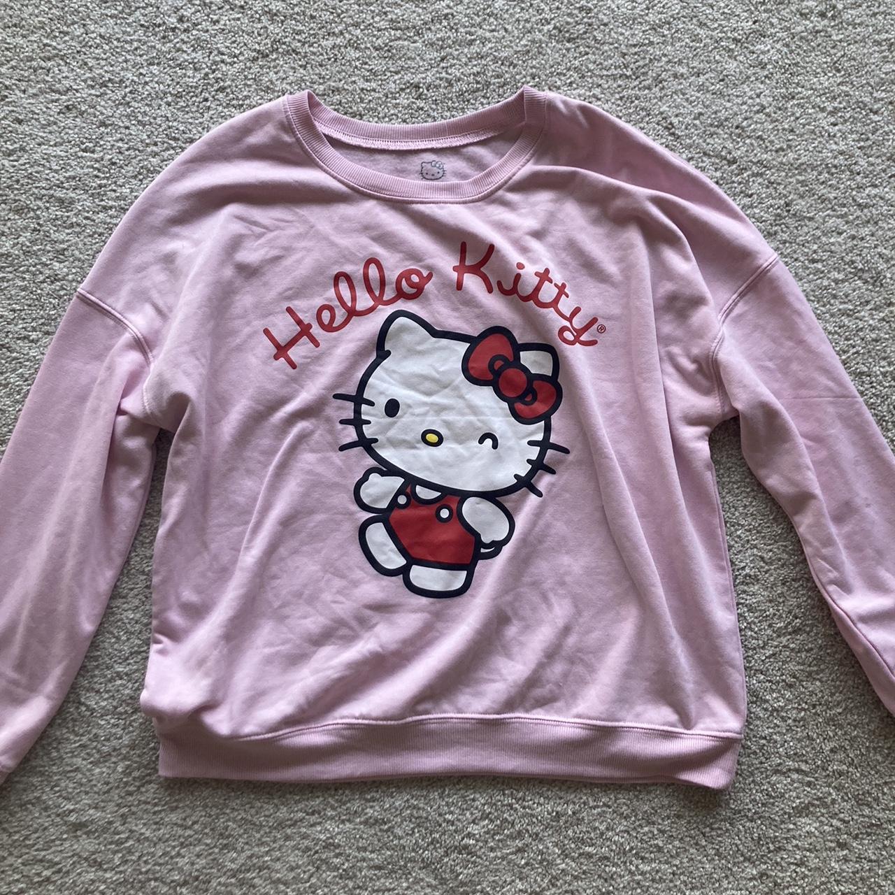 Hello Kitty Women's Pink Jumper | Depop