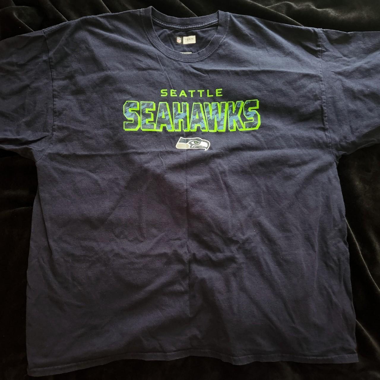 Navy blue Seattle Seahawks T-shirt Size - Depop