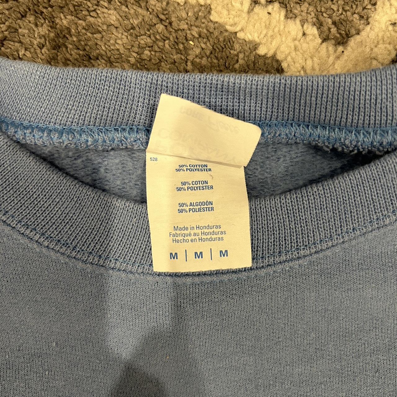 Medium baby blue crew neck from Big Sur - Depop