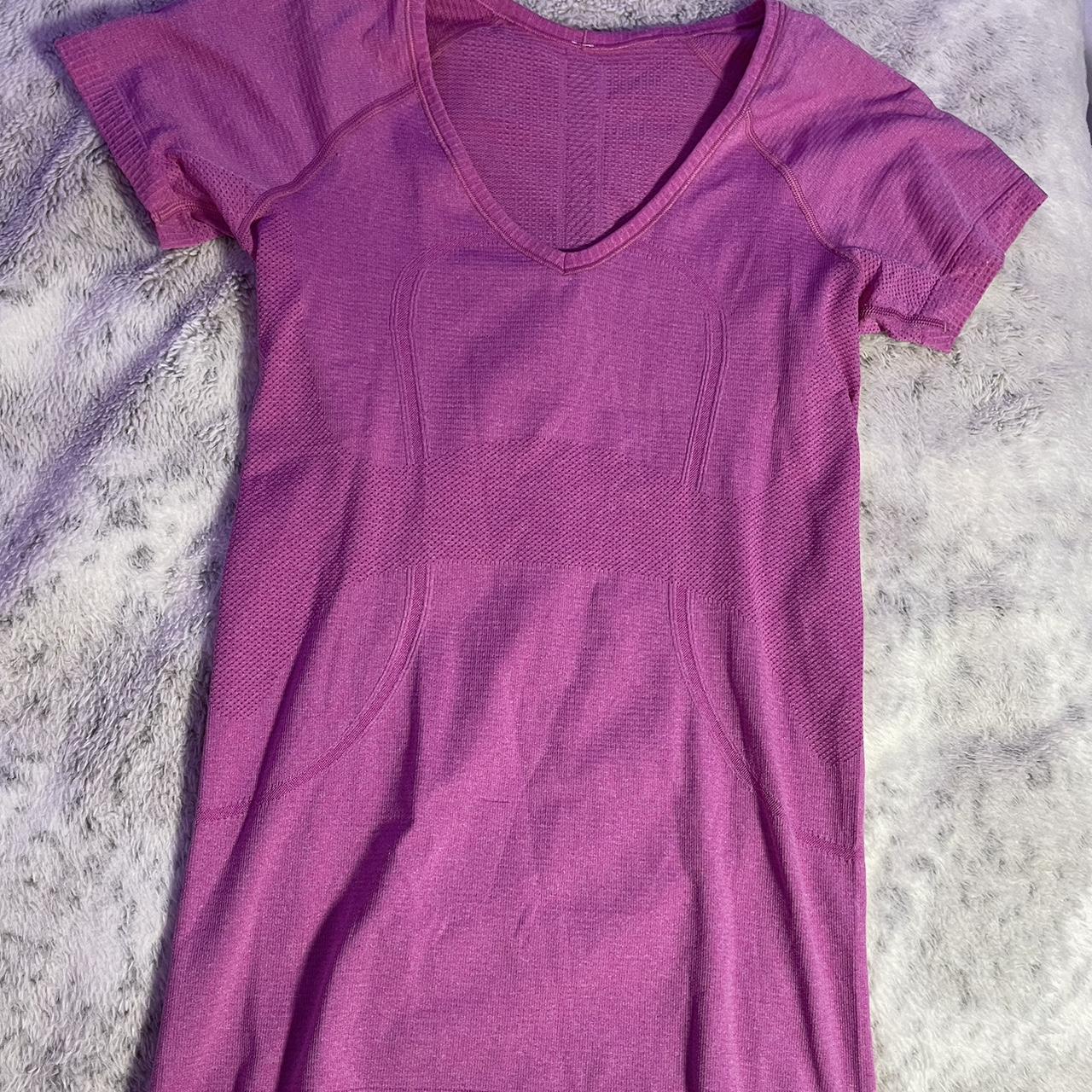 Pink Lululemon Swiftly Tech ShortSleeve Shirt DO... Depop