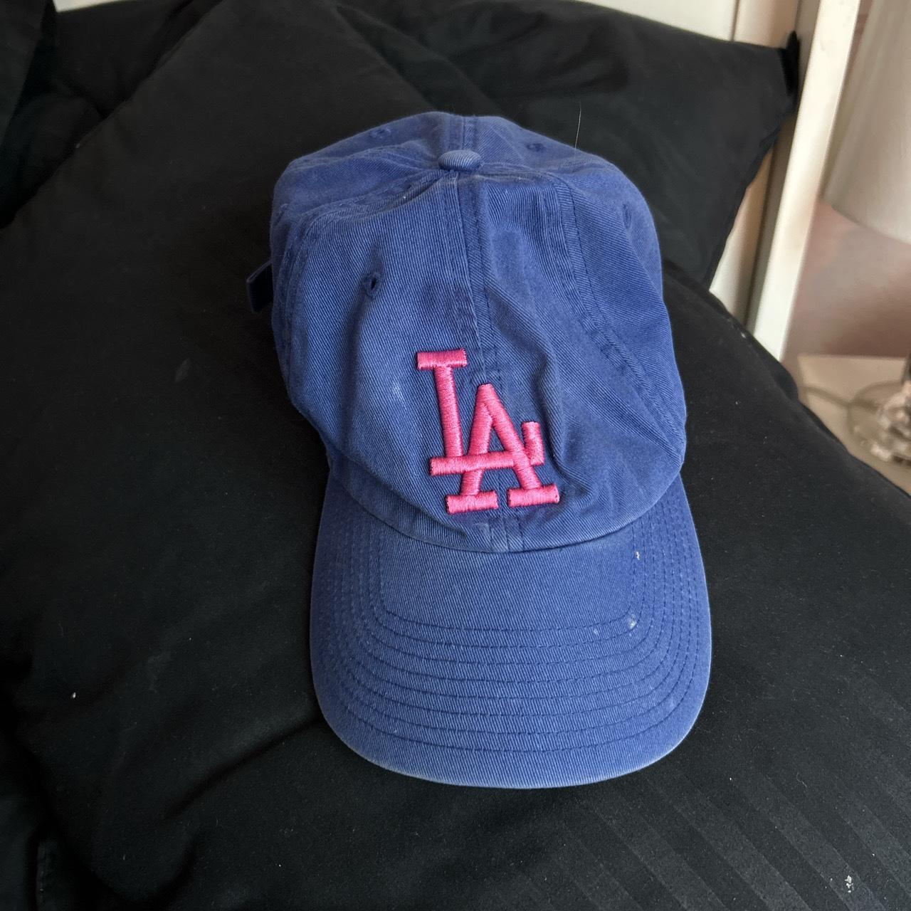 Pink LA DODGERS hat Depop