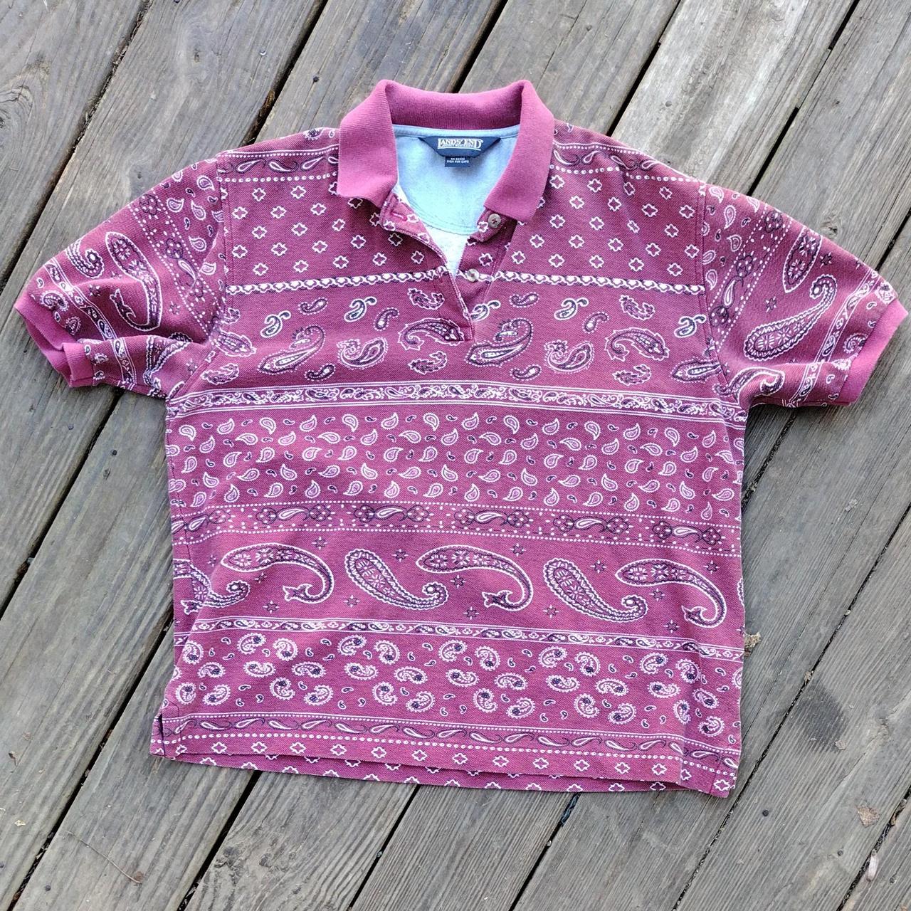 Polo by Ralph Lauren, Shirts, Mens Polo Ralph Lauren Bandana Print  Classic Shirt Red Size Medium