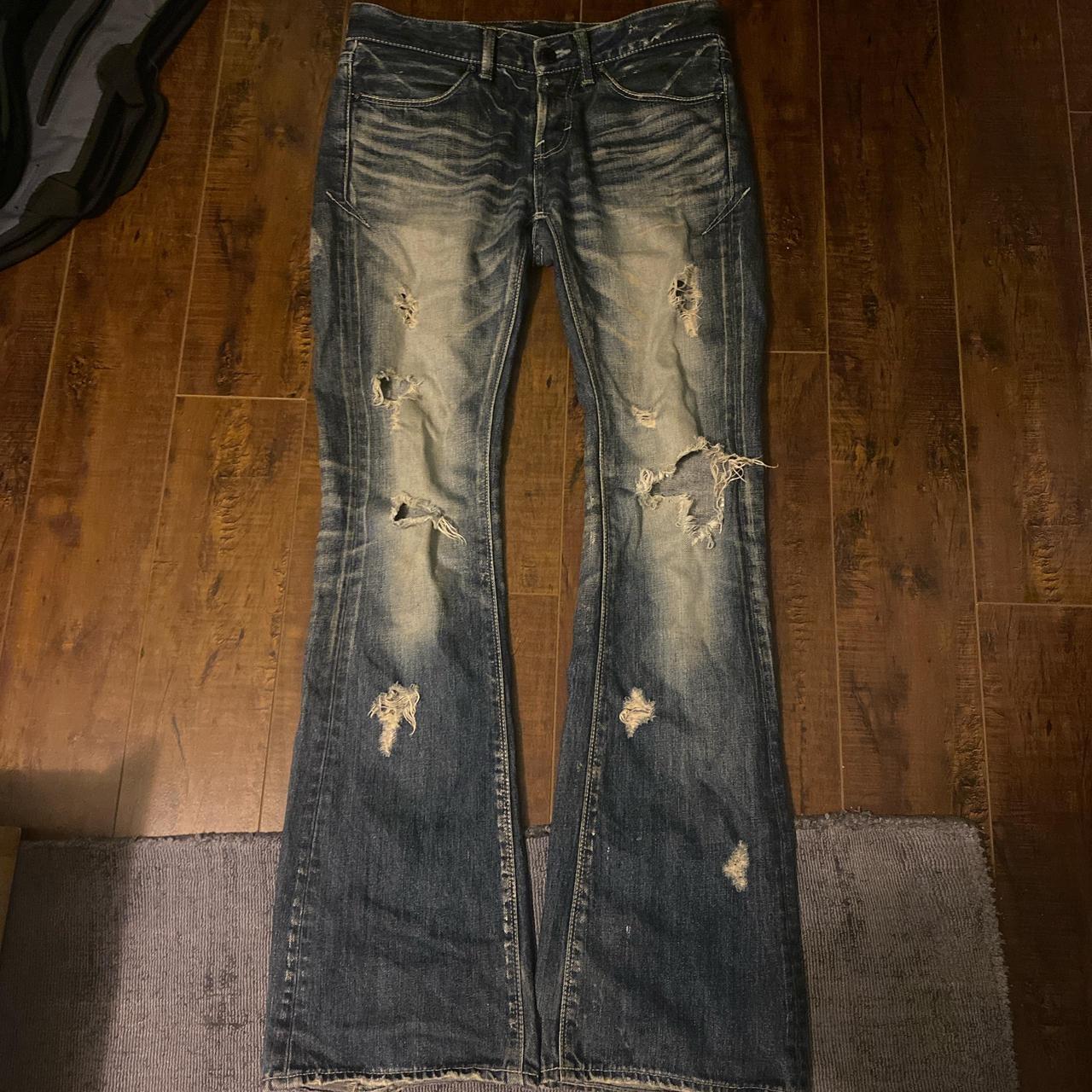 fuga ripped flared jeans intentional