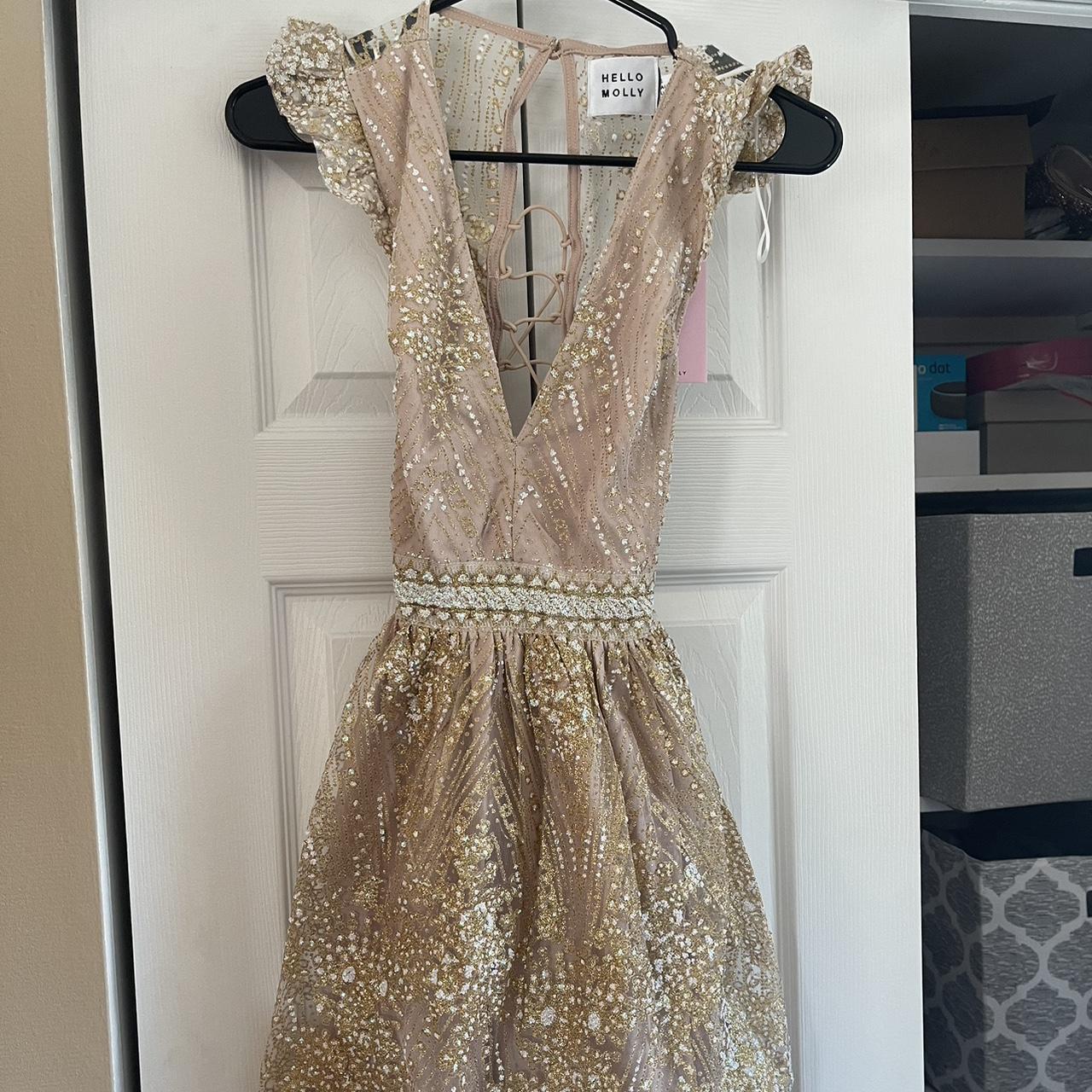 Hello molly champagne clearance dress