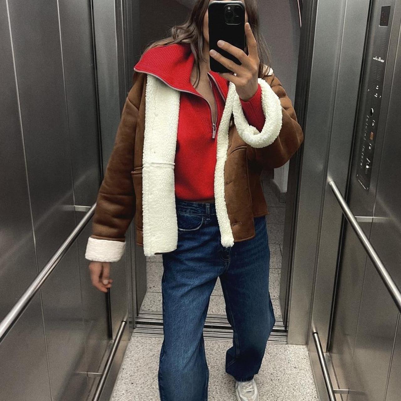 double faced jacket with patch pockets