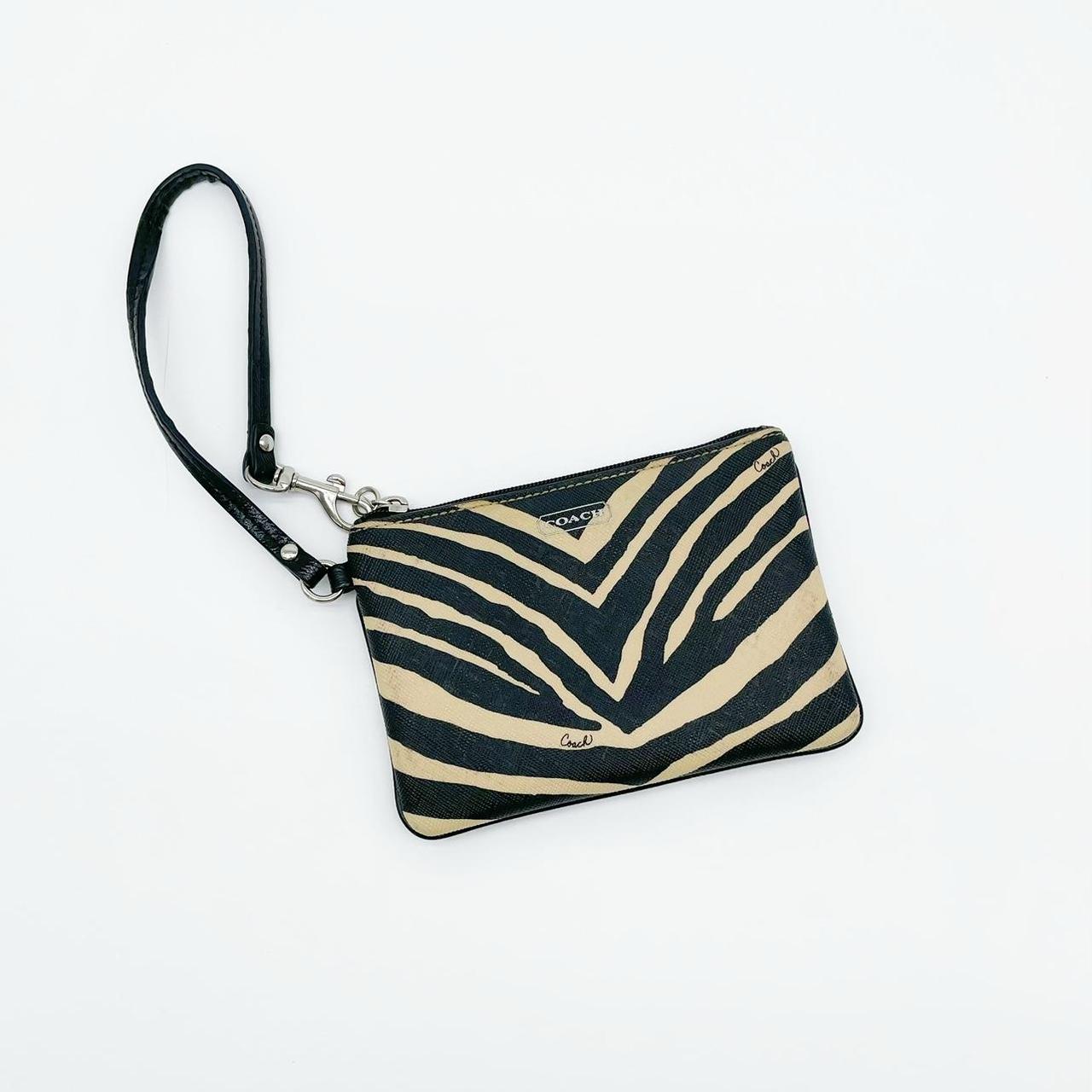 Coach zebra outlet print purse