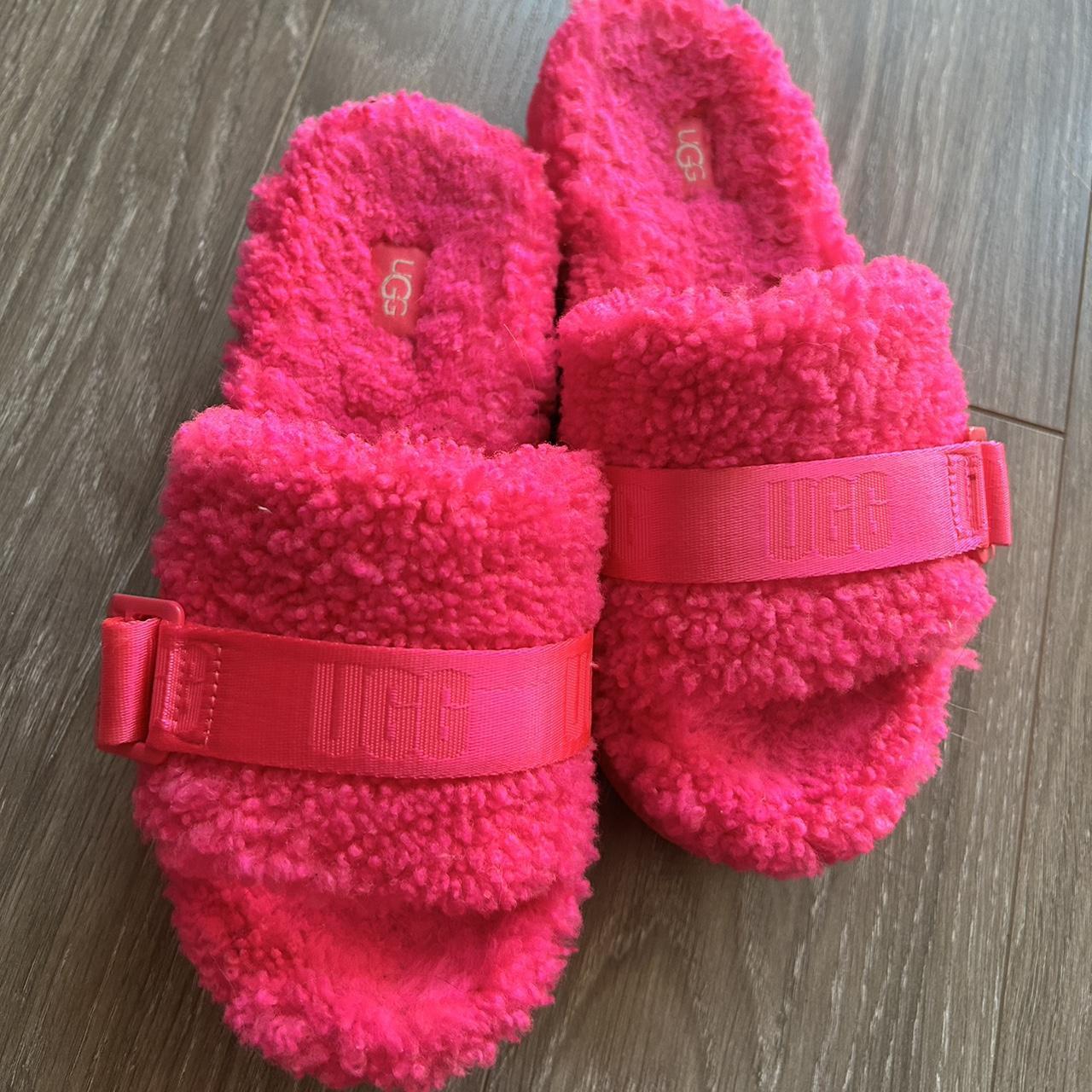 UGG Women's Pink Slides | Depop