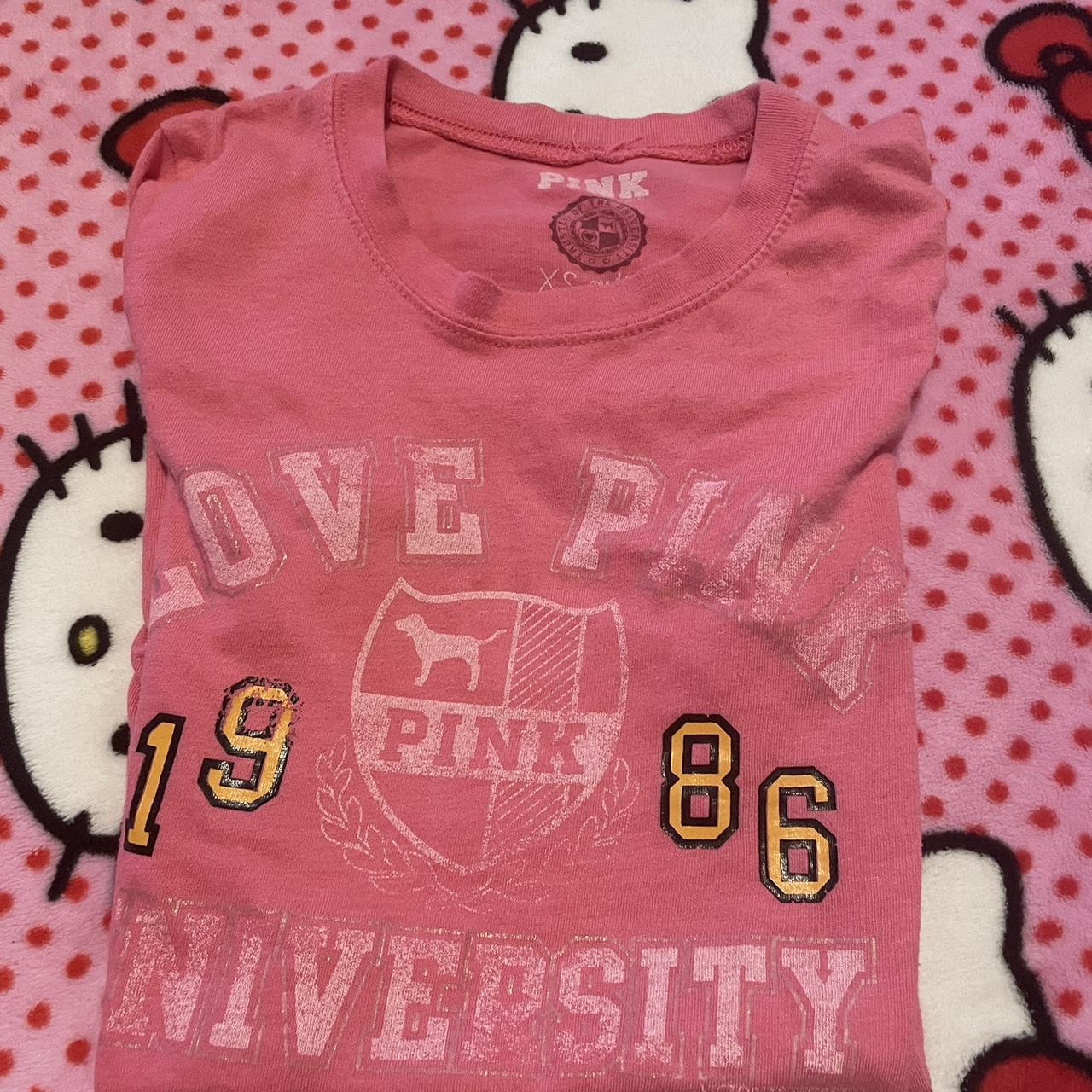 pink shit y2k Xs but fits a small Shipping will... - Depop