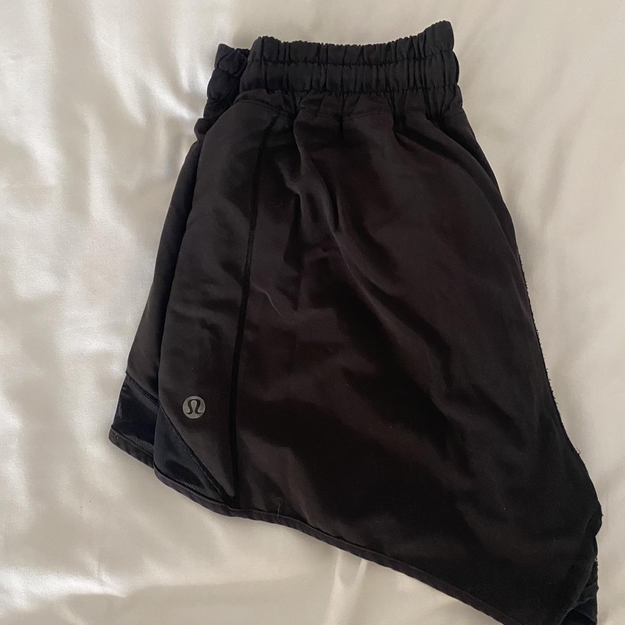 Lululemon 4” black shorts - these are worn and... - Depop