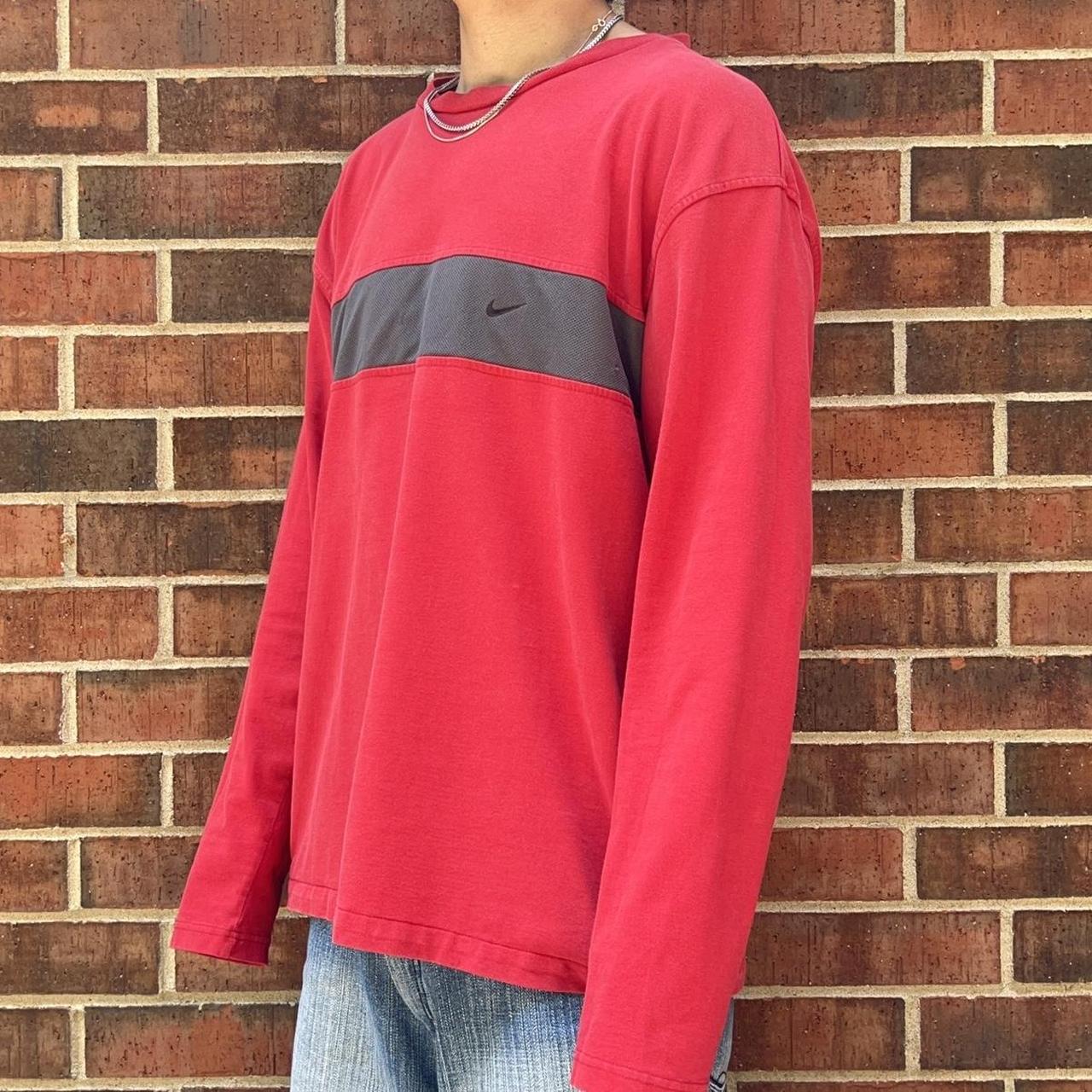 2024 Nike Mens Red Athletic Crewneck T-Shirt XXL Vintage Y2k