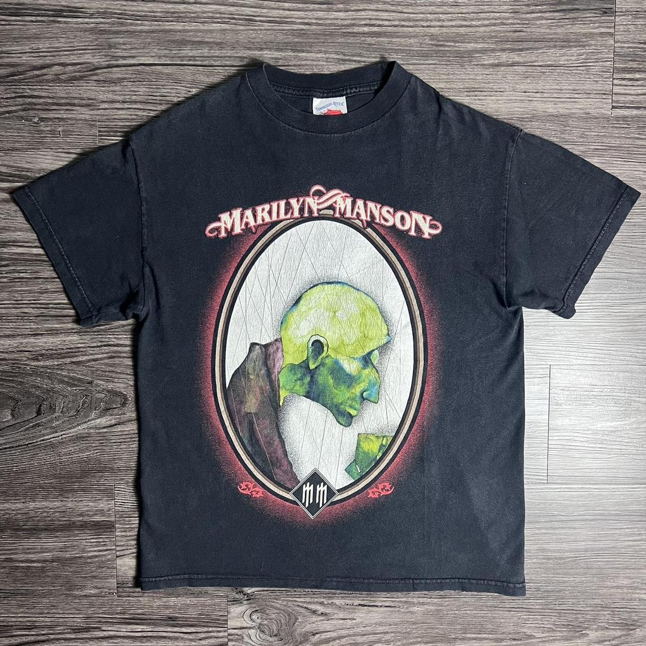マリリンマンソンGOLDEN OF GROTESQUE 2003 ツアーTシャツ Vintage 2003 Marilyn Manson The Golden Age of | Depop