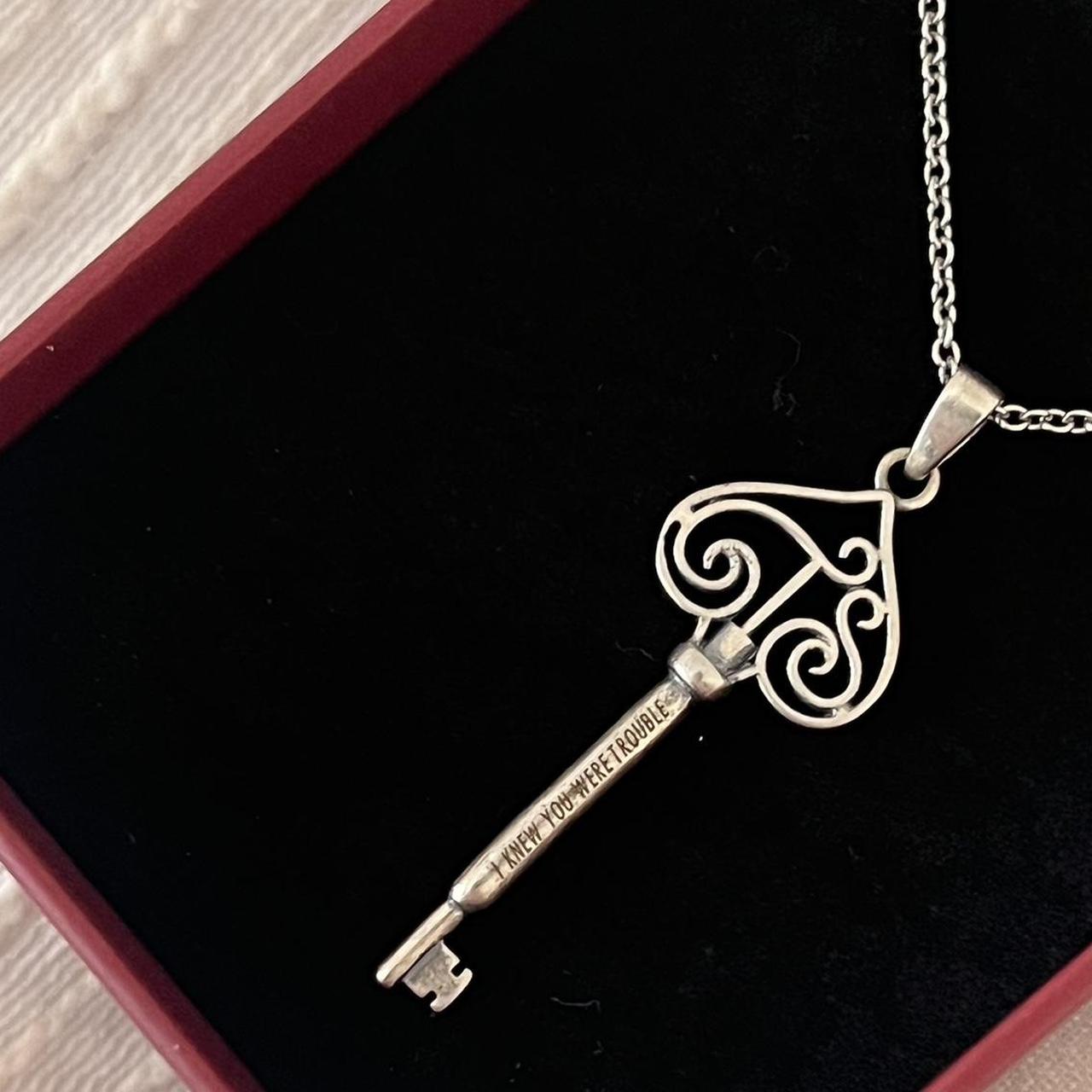I Knew You Were Trouble Key Necklace