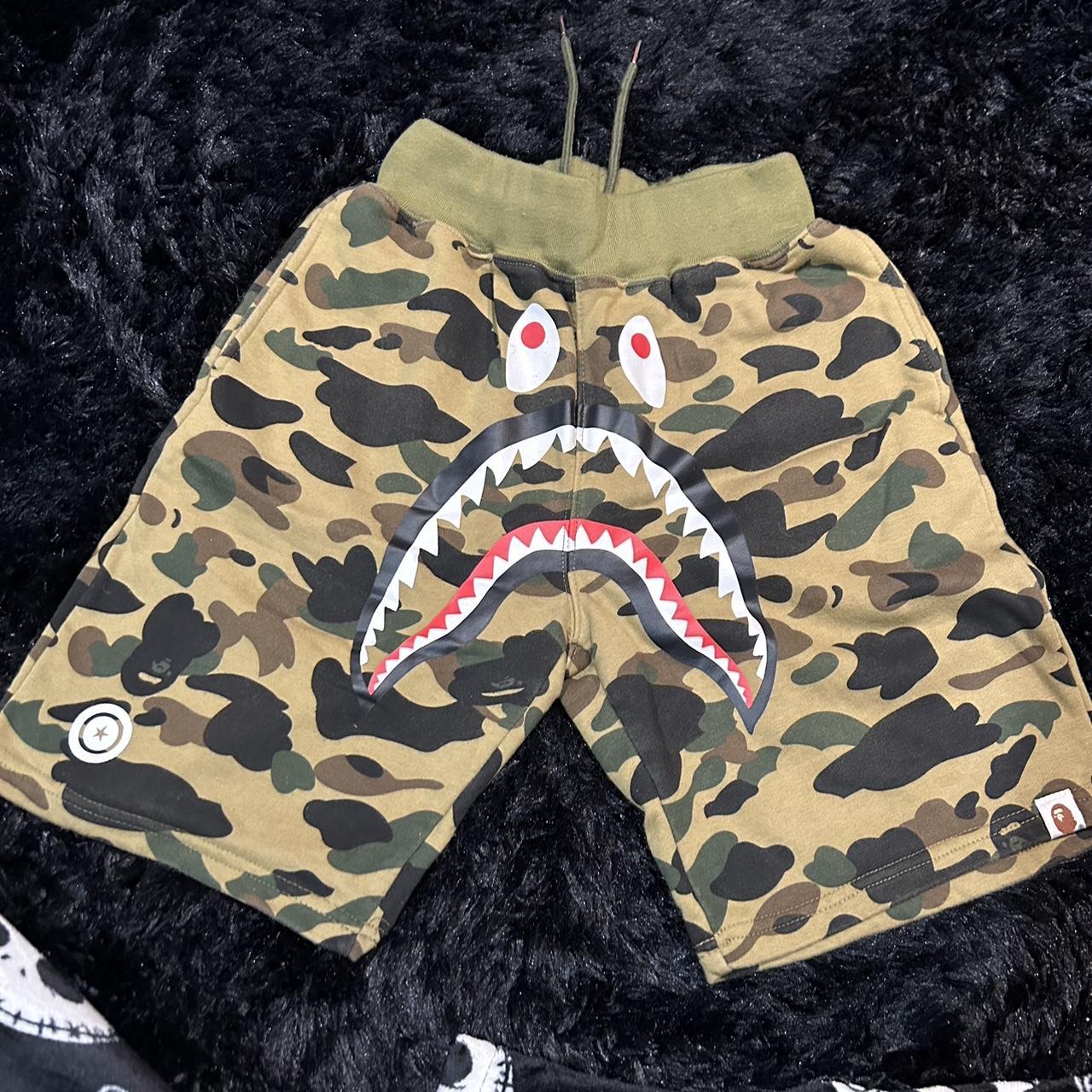 Bape shorts hot sale and hoodie