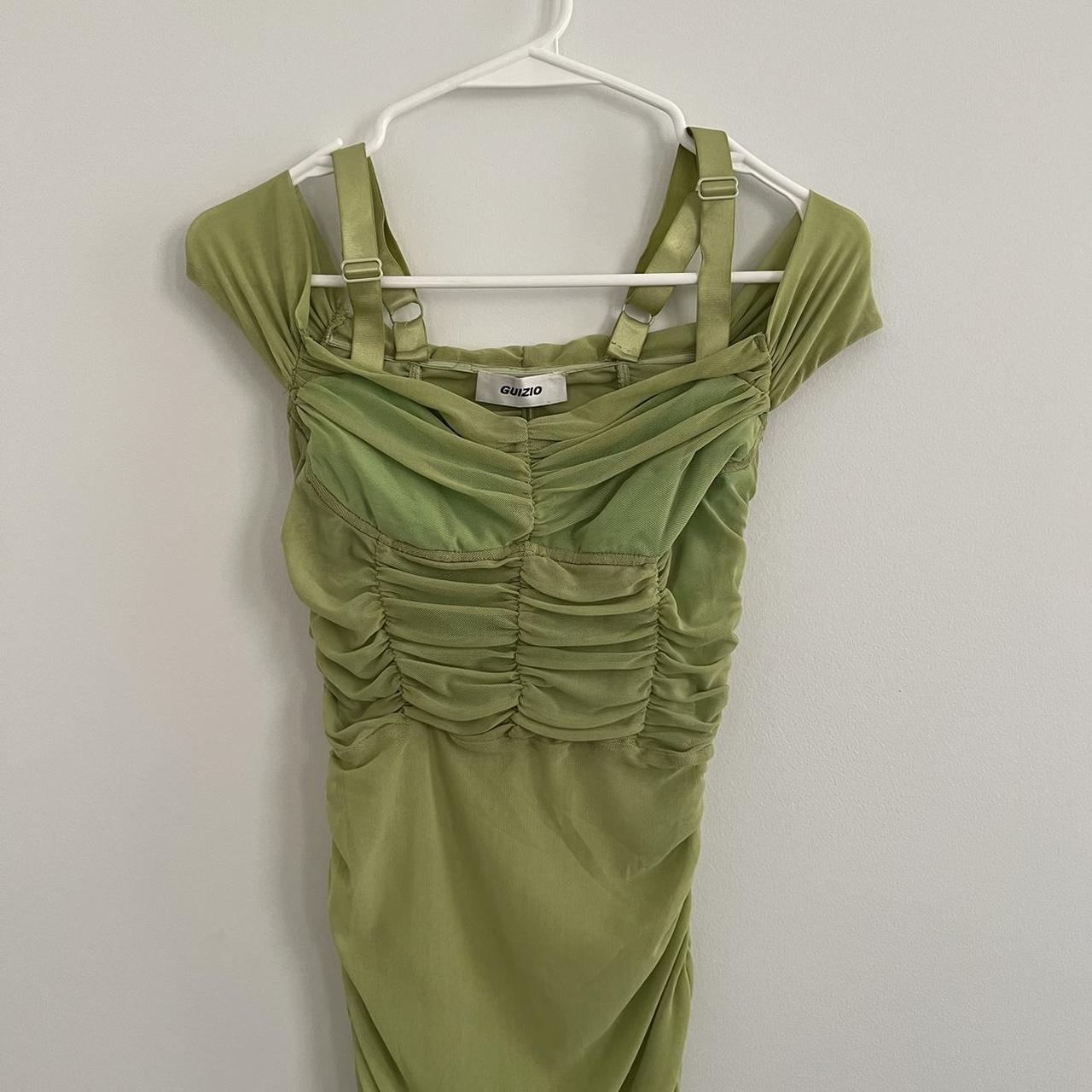 Danielle authentic Guizio Lynx Dress in True green.