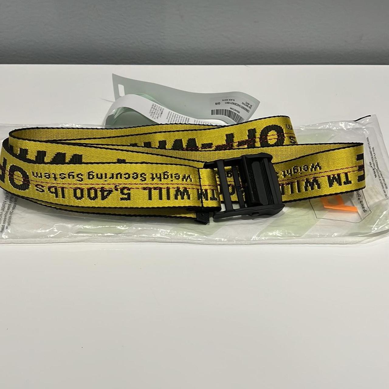 Off White classic industrial belt , ‘Black/Yellow’ , -...