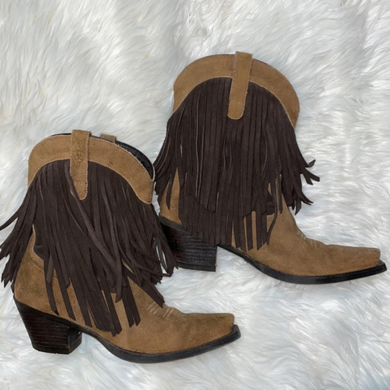 Ariat gold rush fringe boot hotsell