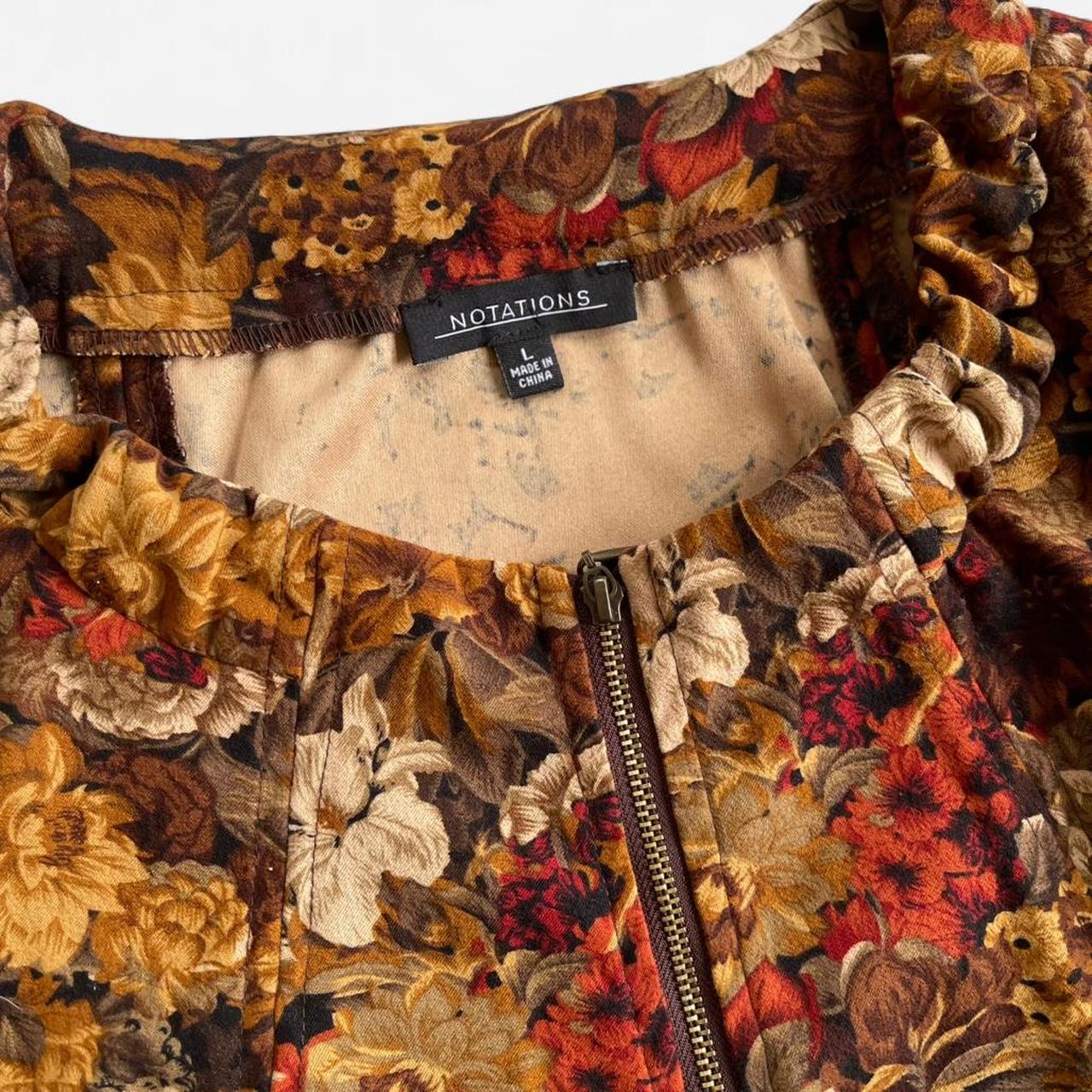 Notations Women's Shacket Jacket - Multi/Brown - … - image 2