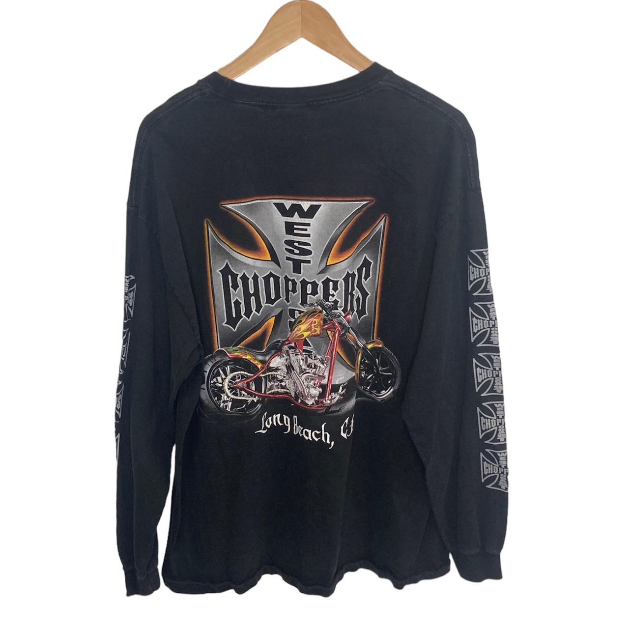 Vintage west coast choppers biker shirt in a size... - Depop