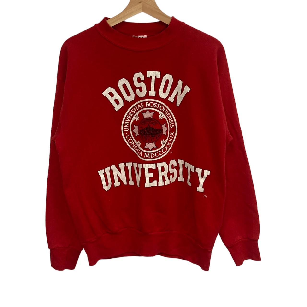 Vintage 90s Boston university sweatshirt in a size... - Depop