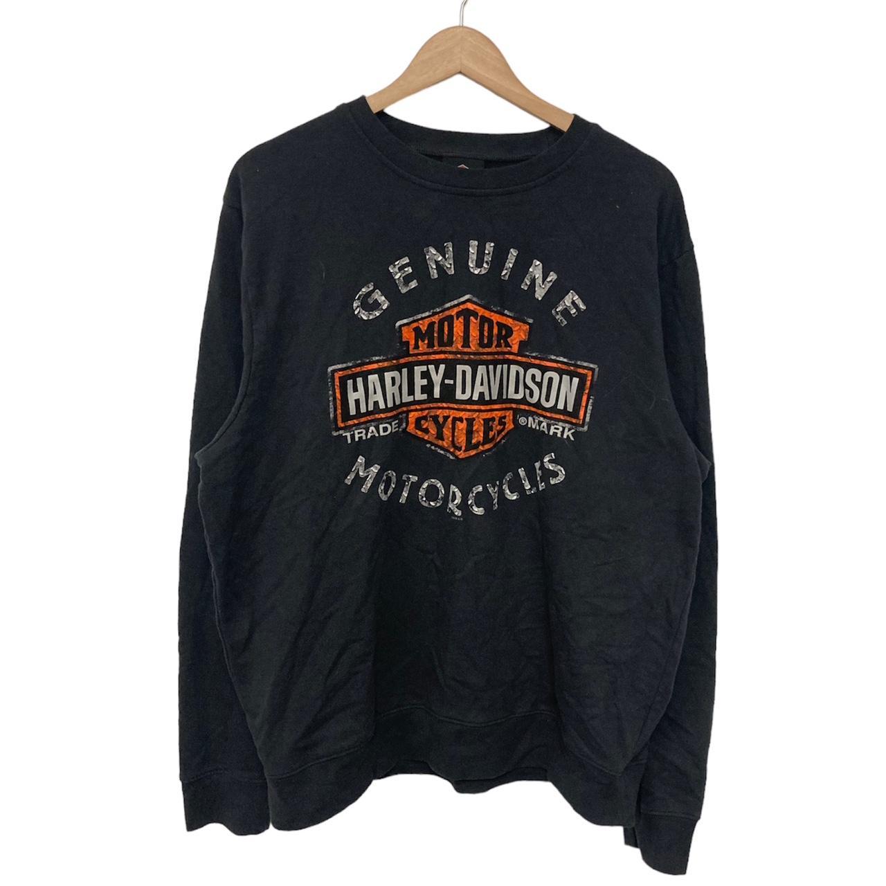 Black harley davidson online sweatshirt