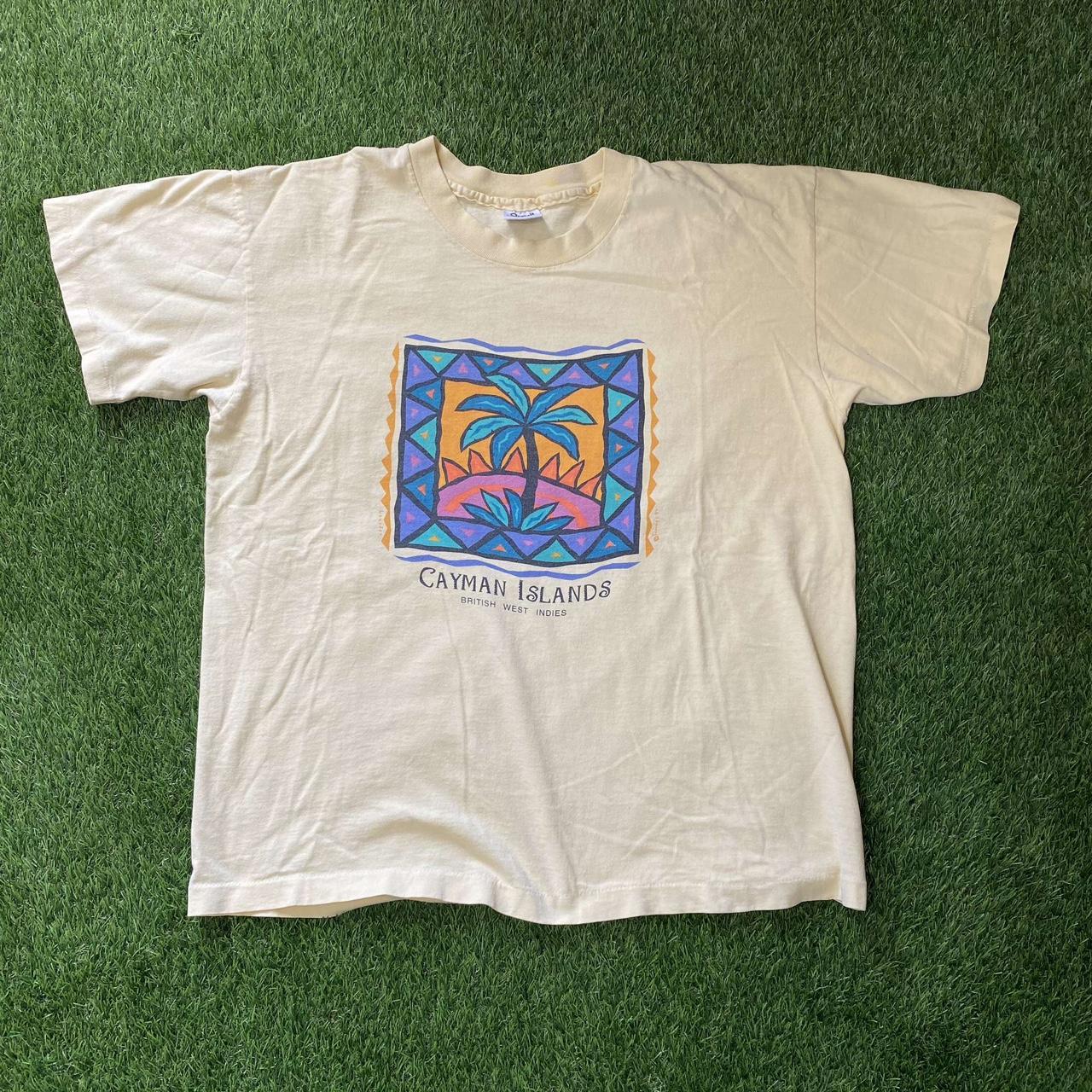 Cayman island single stitch t shirt “1994” On anvil... - Depop