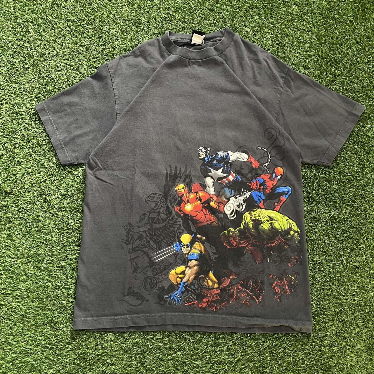 Avengers, mad engine T-shirt Measurements 20 1/2... - Depop