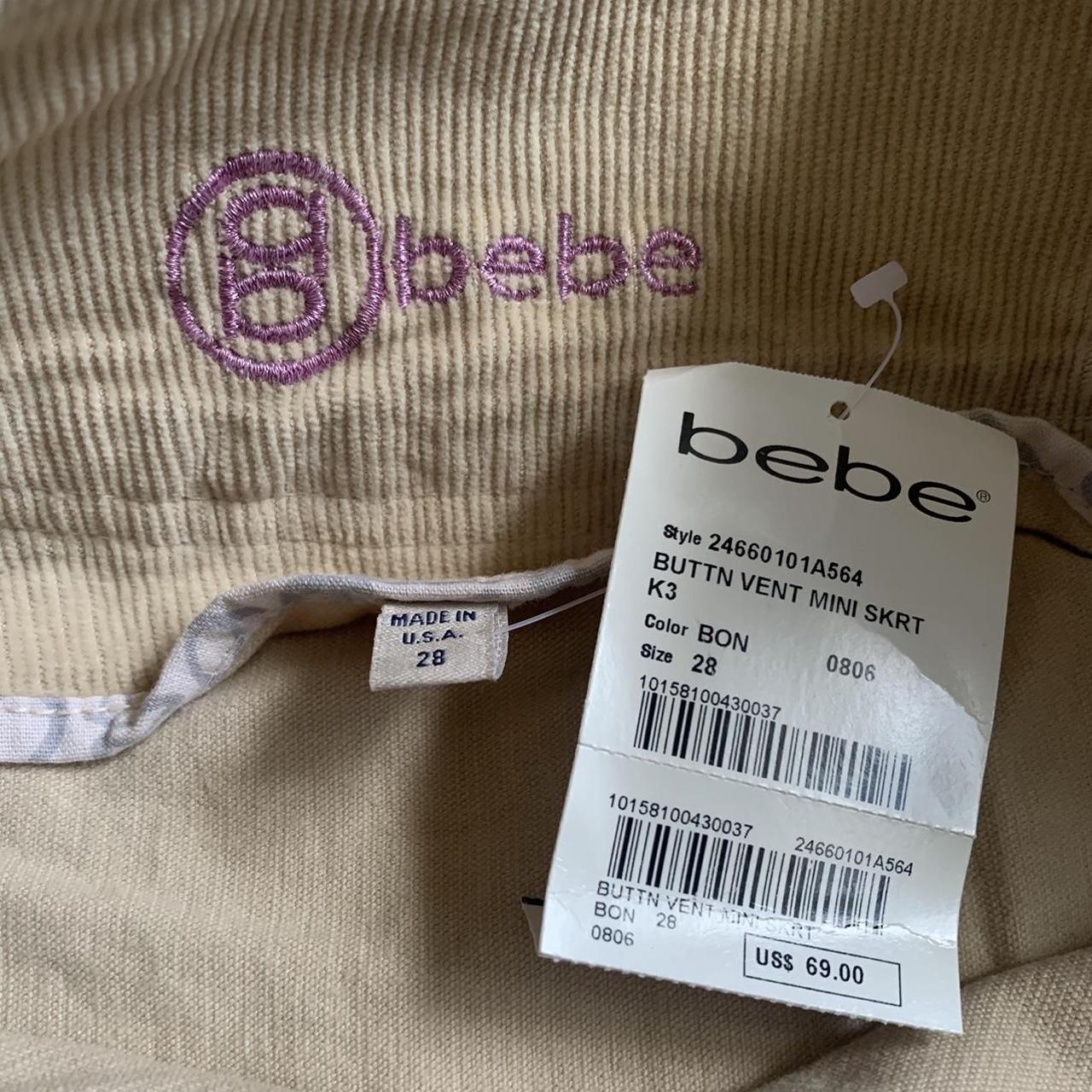 Bebe Women's Gold and Cream Skirt (3)