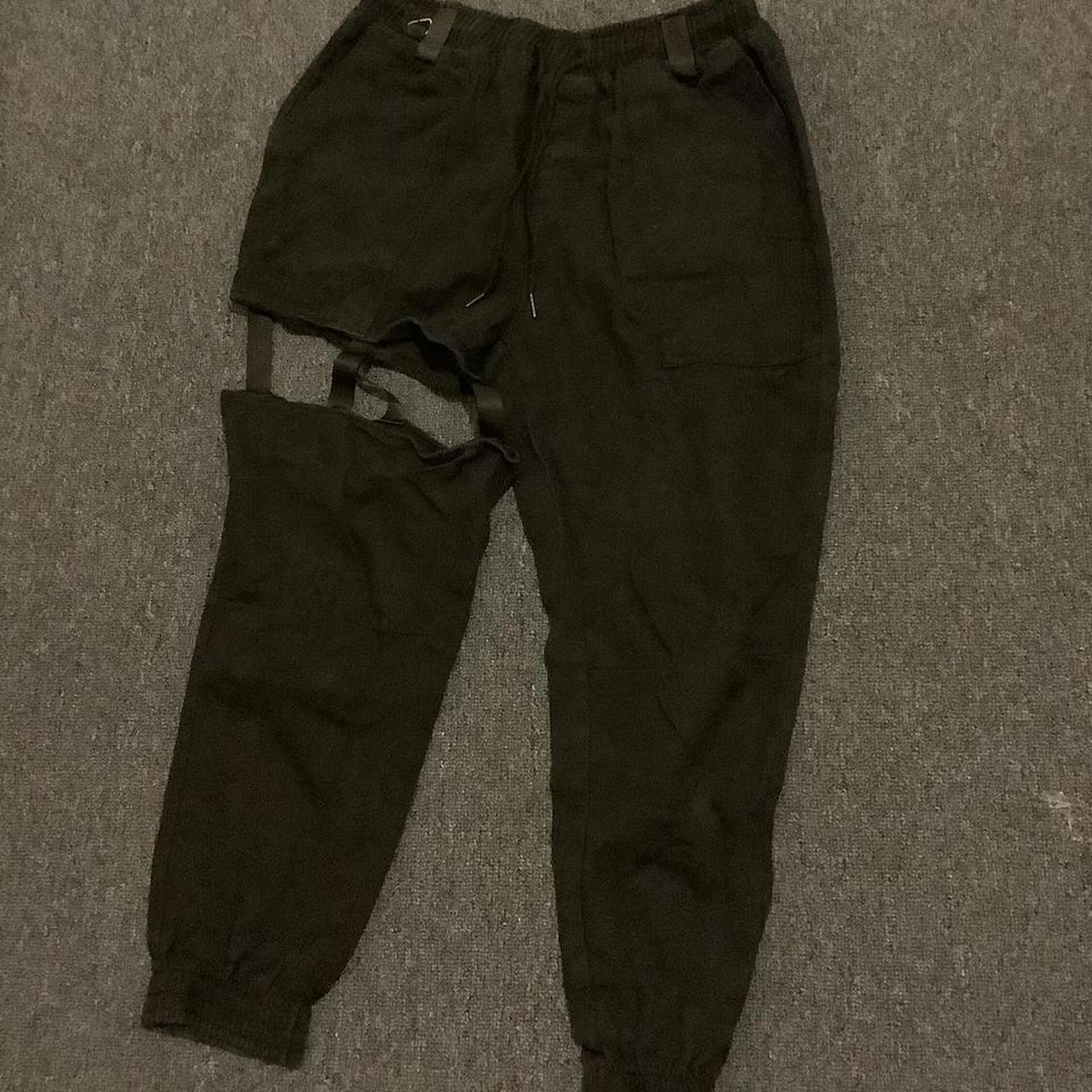 kpop pants ⛓🖤🔗🤍 black jean pants easy to move around... Depop