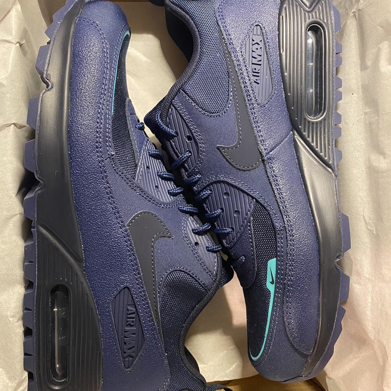 Nike Trainers Nike Air Max 90s Navy Blue Nike Air Max 90 GoreTex/Cordura  Blue Depop