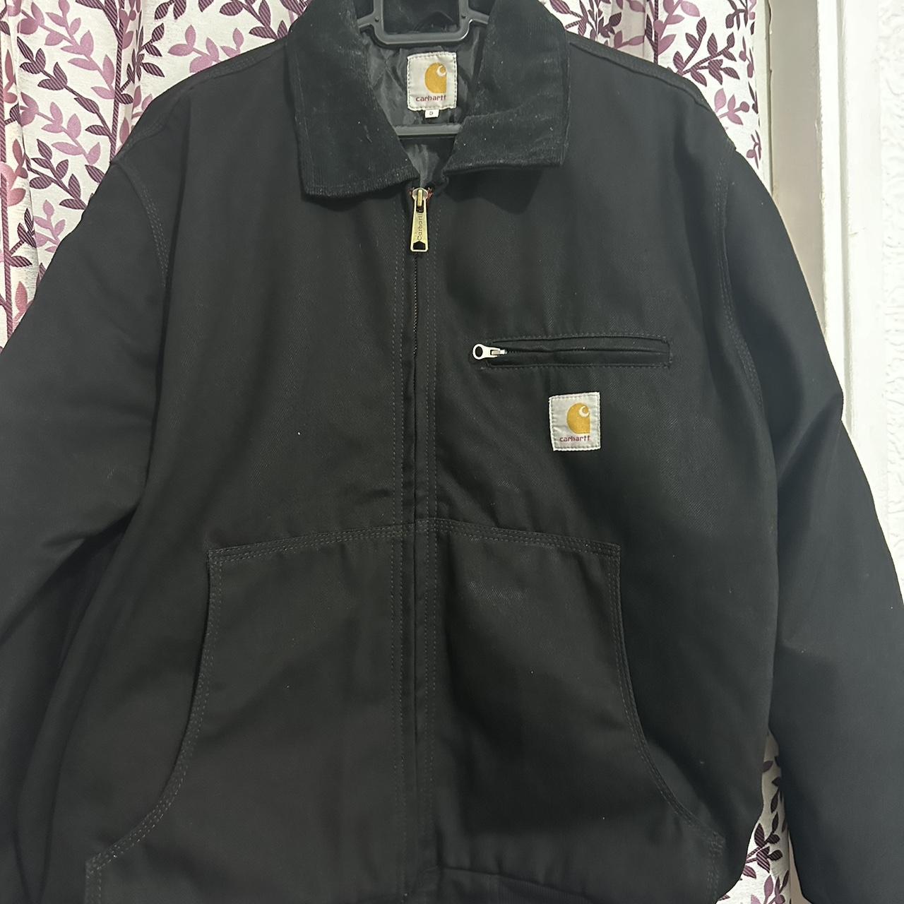 Reworked black Carhartt Detroit jacket - Depop