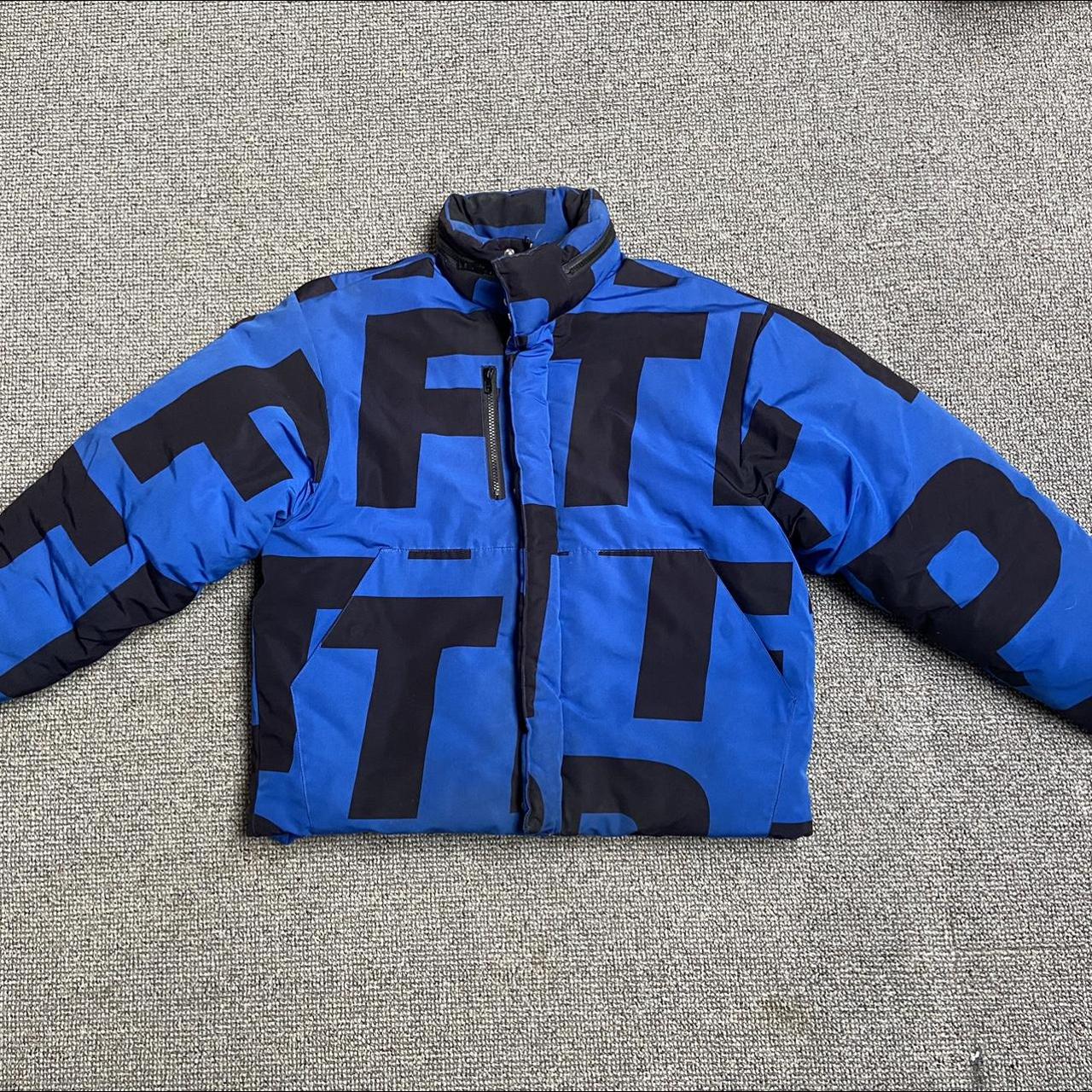 上品なスタイル FTP REFLECTIVE POLAR FLEECE JACKET NAVY メンズ