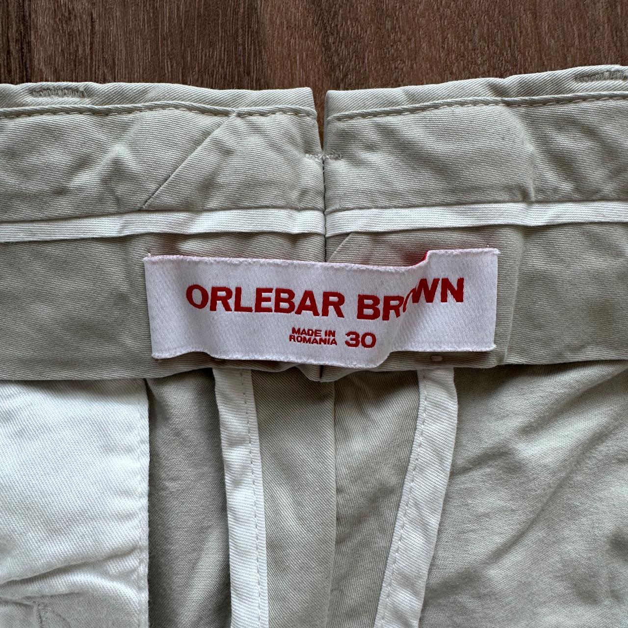 Orlebar Brown Men's Grey and Cream Shorts (3)