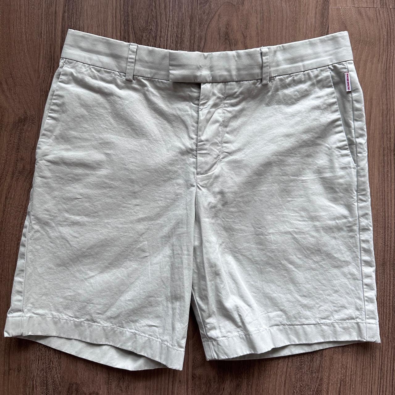 Orlebar Brown Men's Grey and Cream Shorts