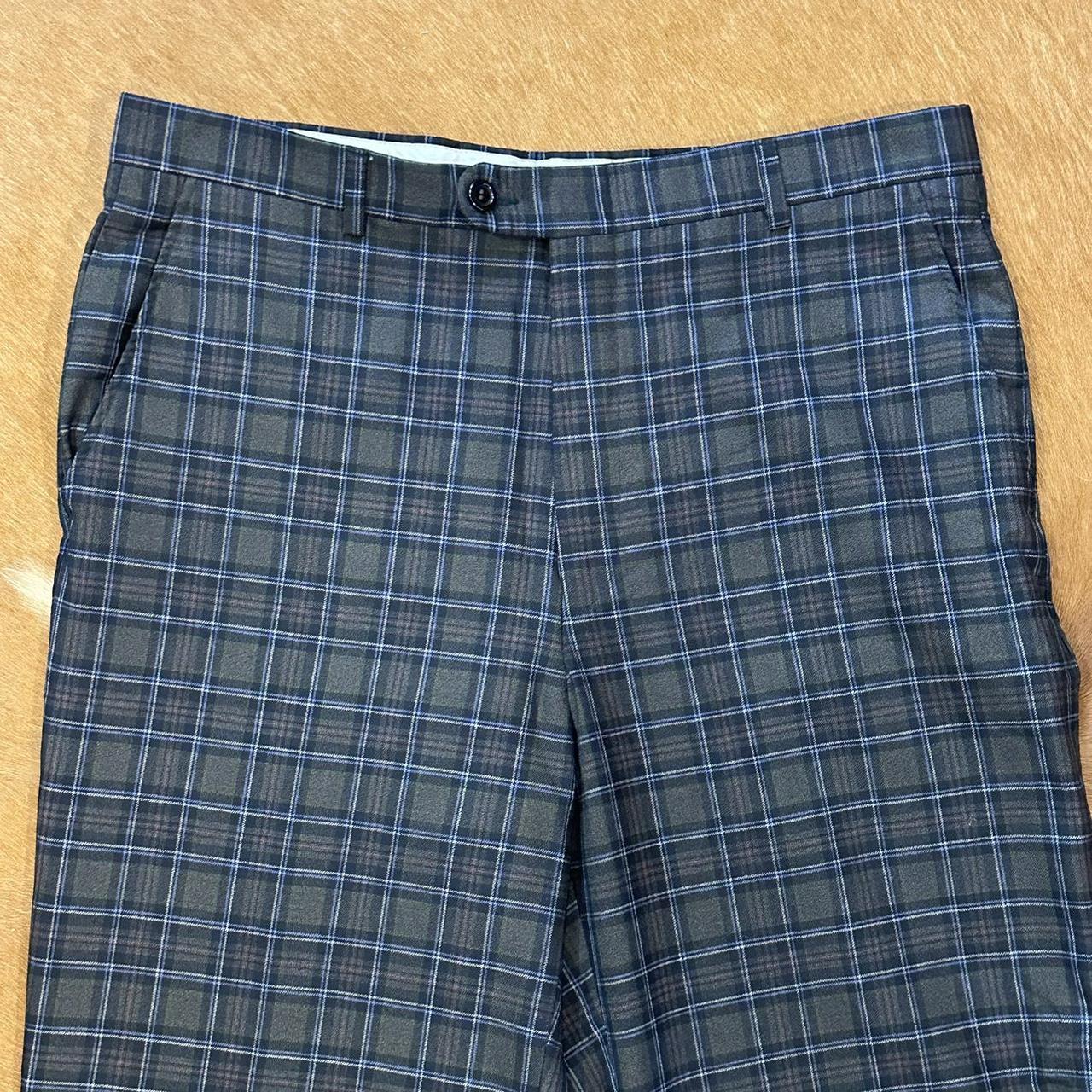 Men’s Plaid Burberry Trousers - Modern Fit w/ notch hem - Depop