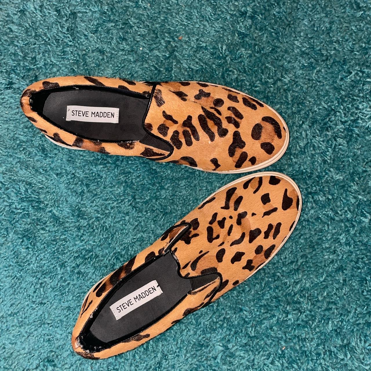 Steve madden clearance leopard print loafers