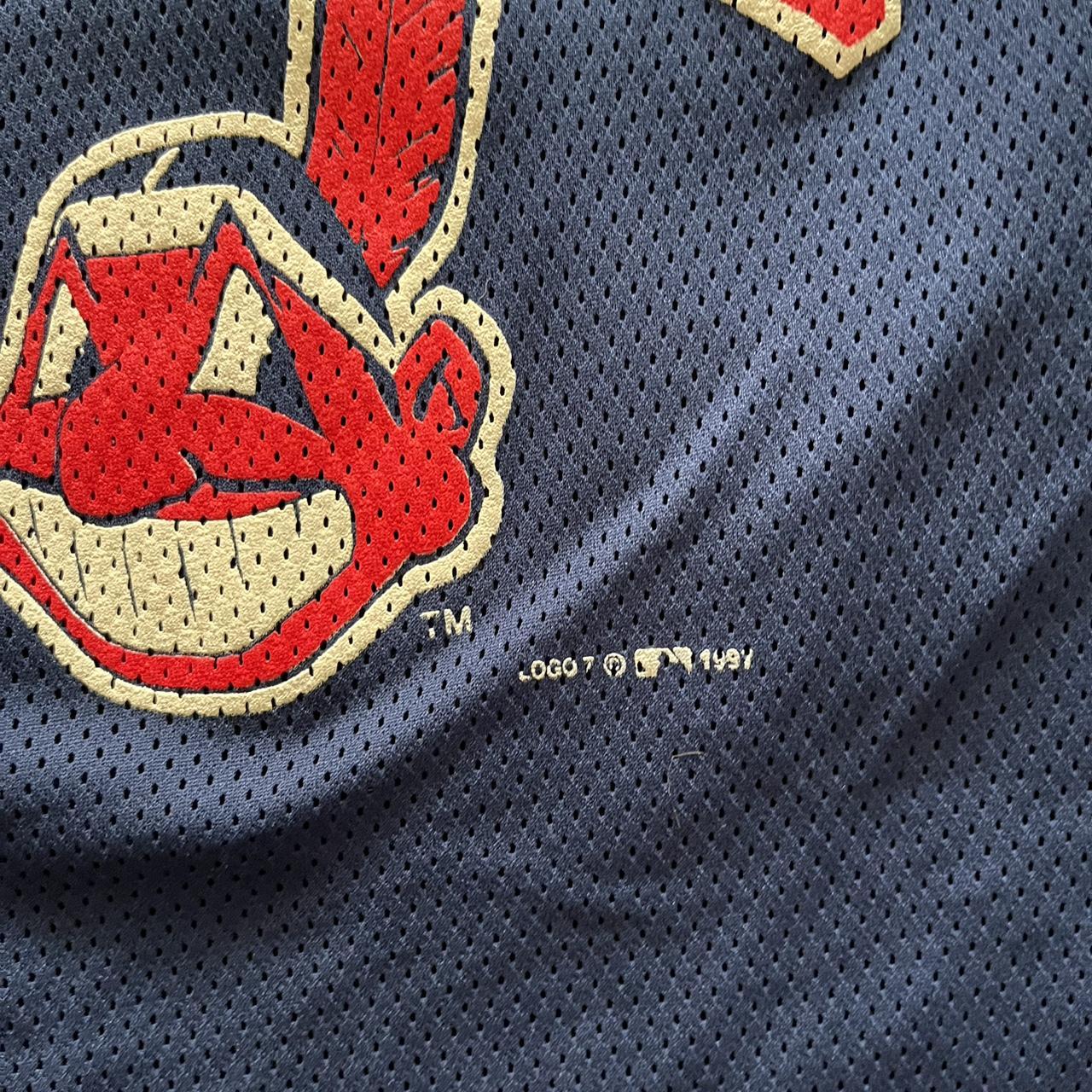 Vintage MLB Cleveland Indians Polo Tagged L true to - Depop