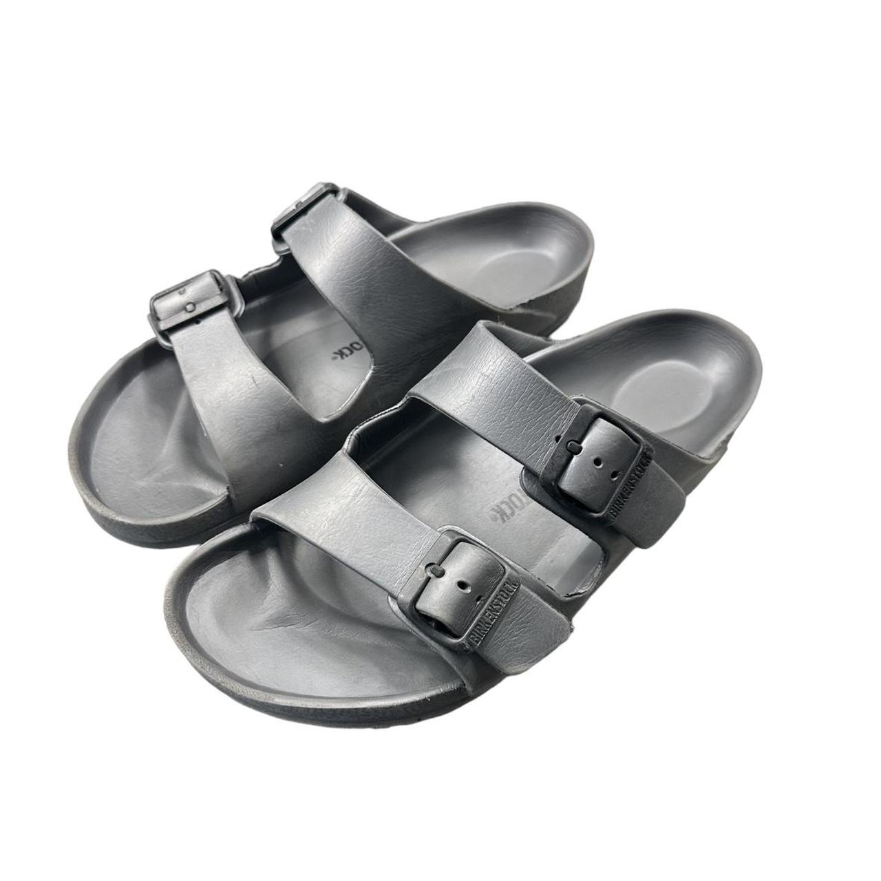 Birkenstock Men's Grey Sandals Depop