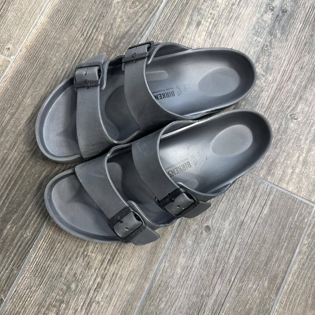Birkenstock Men's Grey Sandals Depop