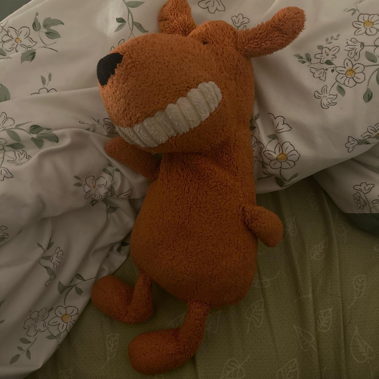 Jellycat Orange toothy mutt - Depop