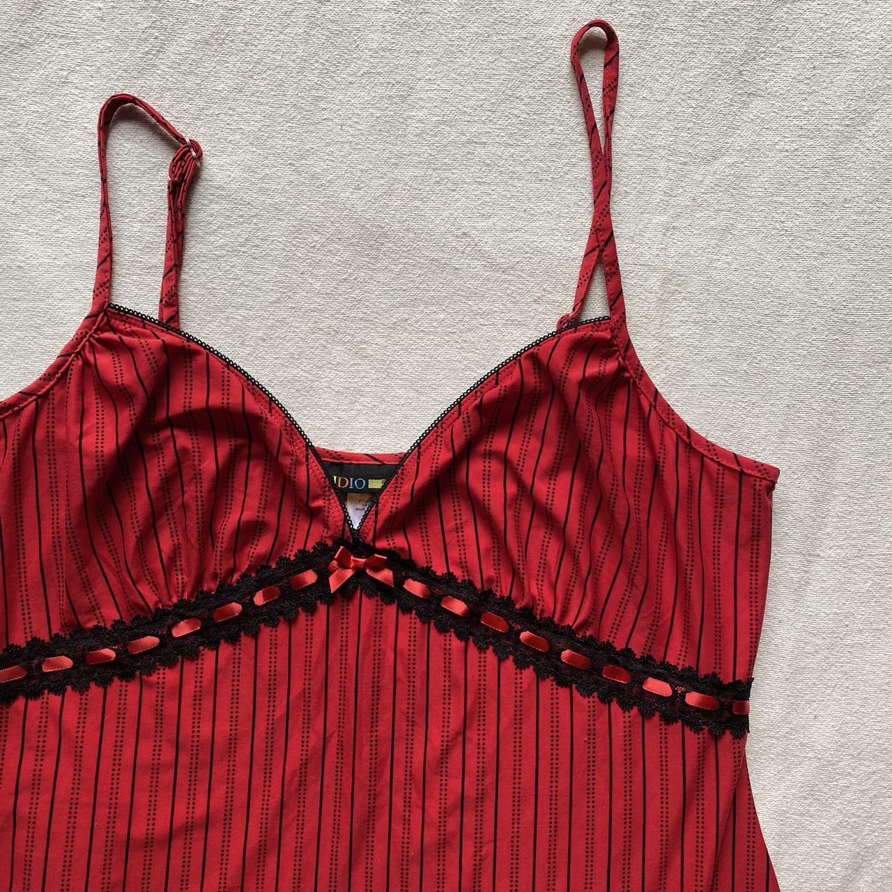 Studio Women's Red and Black Pajamas | Depop