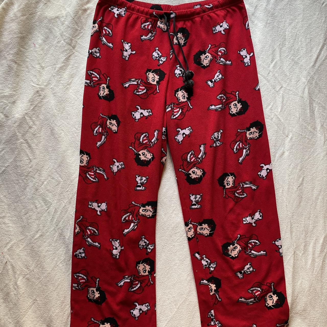 betty boop pj pants - size: large - no issues so... - Depop