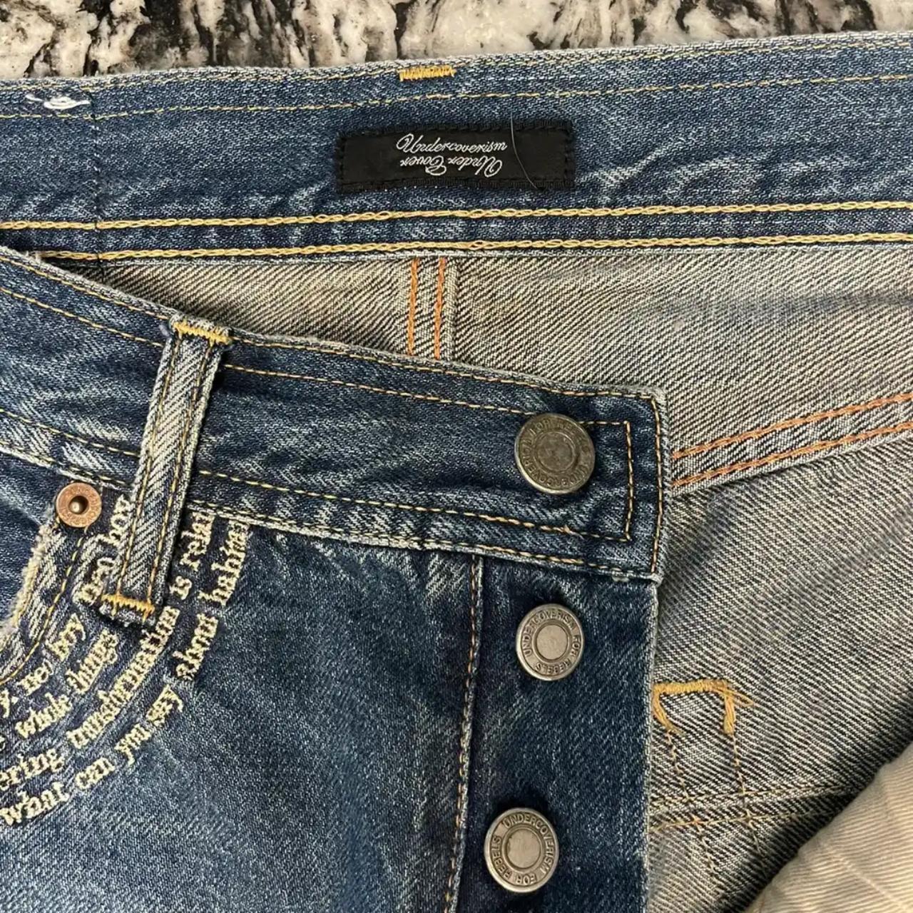 Undercover Men's Navy Jeans | Depop