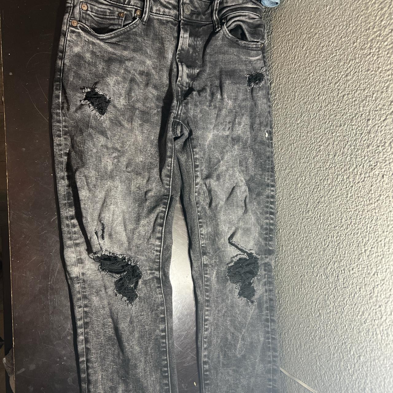American Eagle Men's Black Jeans Depop