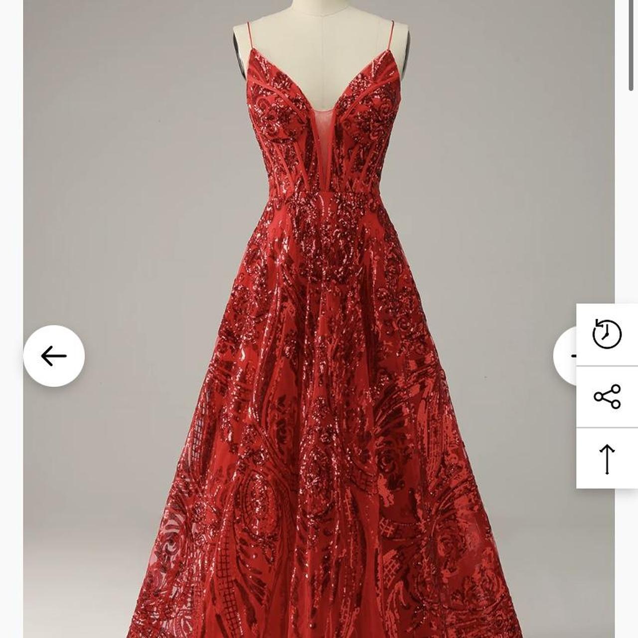 Women's Red Dress Depop