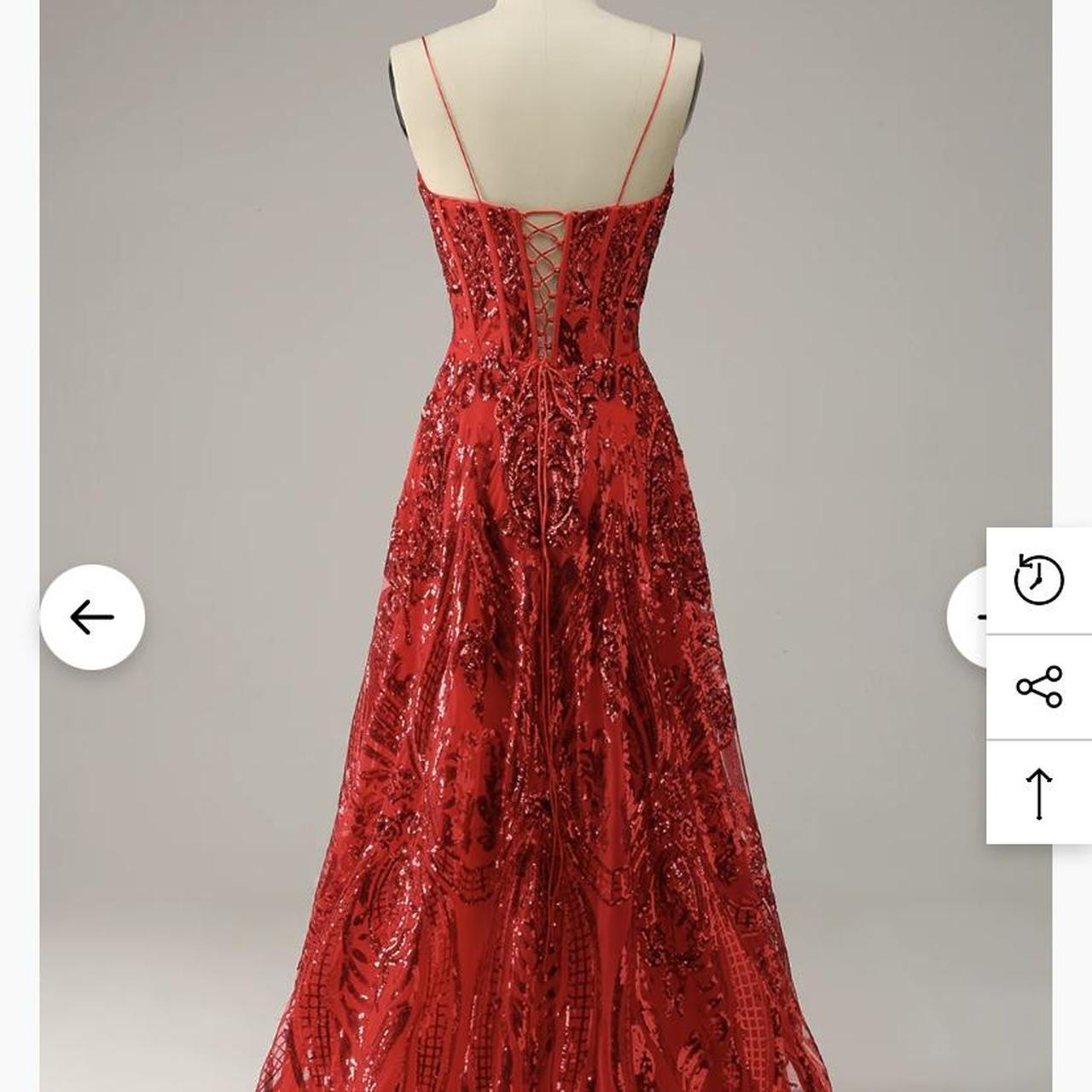 Women's Red Dress Depop