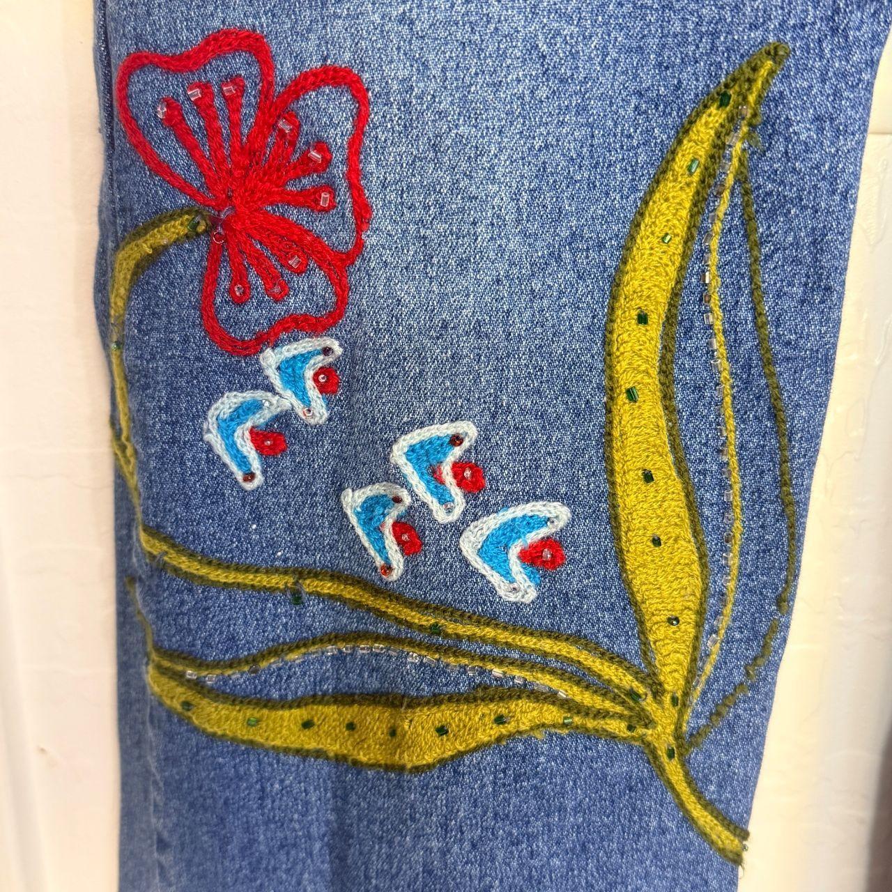 Source Unknown Women's Bootcut Embellished Jeans … - image 3